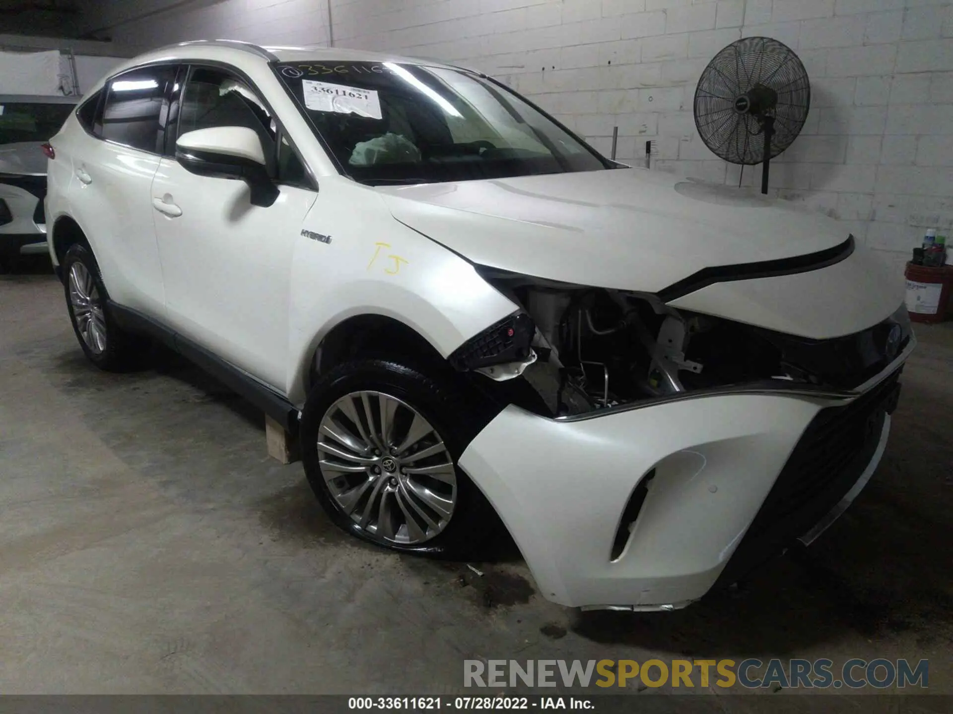 1 Фотография поврежденного автомобиля JTEAAAAH1MJ047710 TOYOTA VENZA 2021