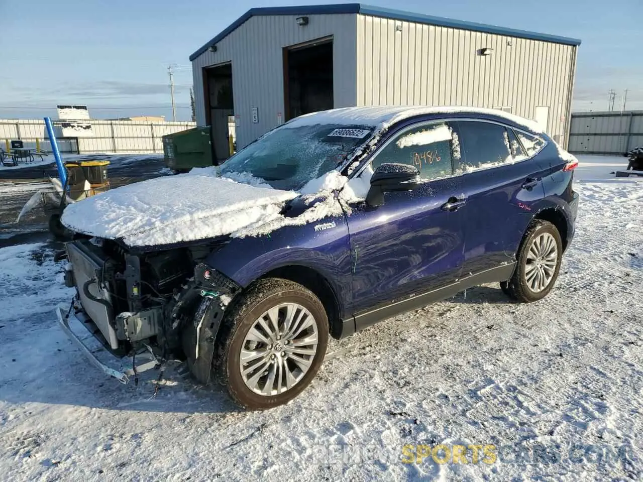 1 Photograph of a damaged car JTEAAAAH1MJ066595 TOYOTA VENZA 2021