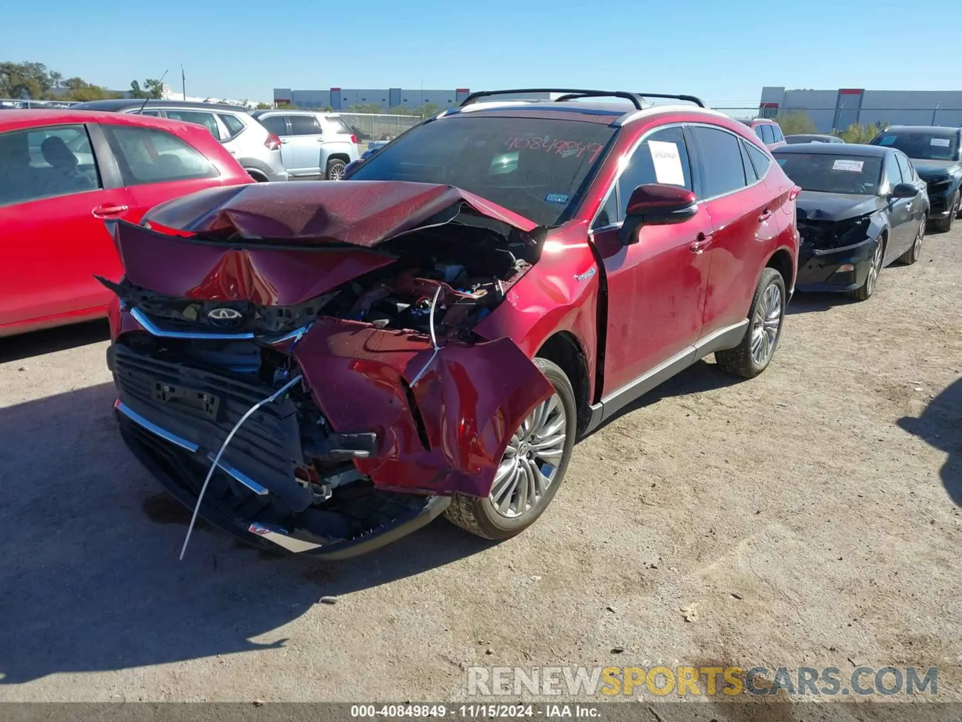 2 Photograph of a damaged car JTEAAAAH1MJ076494 TOYOTA VENZA 2021