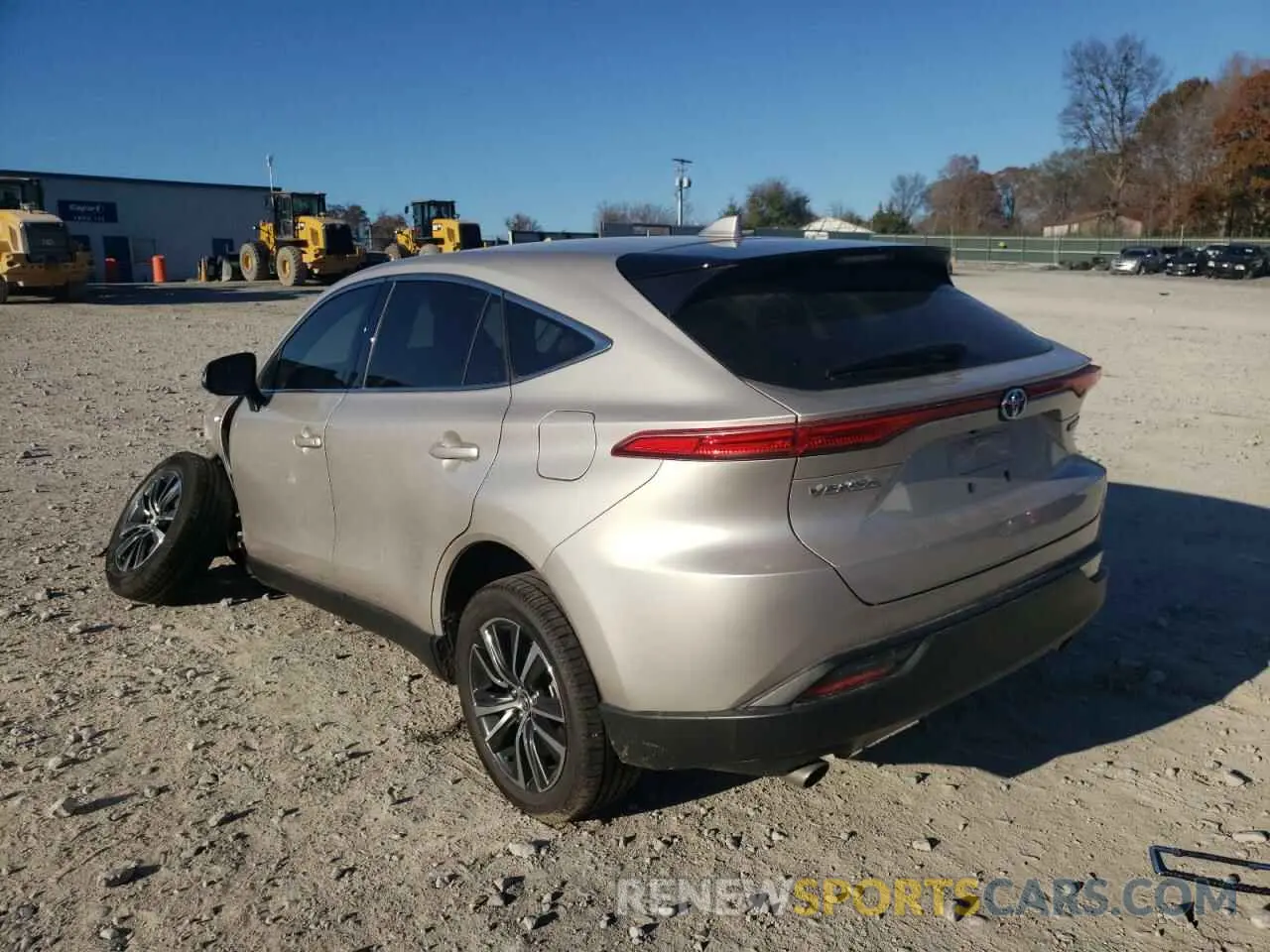 3 Photograph of a damaged car JTEAAAAH2MJ010889 TOYOTA VENZA 2021