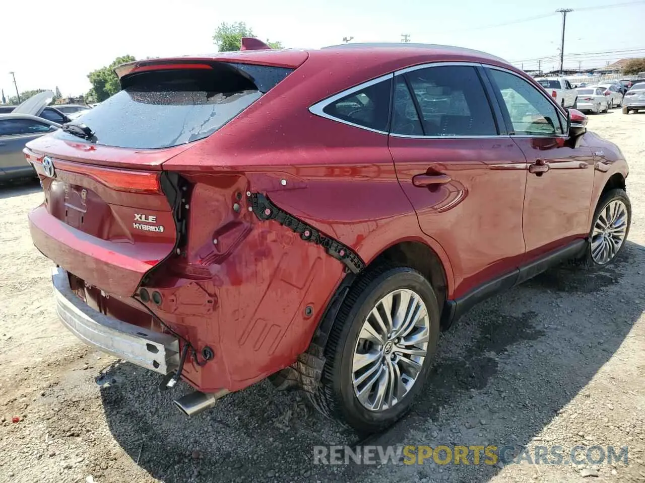 3 Photograph of a damaged car JTEAAAAH2MJ023741 TOYOTA VENZA 2021