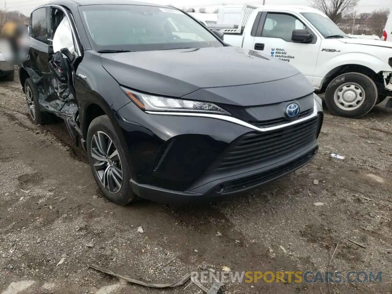 1 Photograph of a damaged car JTEAAAAH2MJ027773 TOYOTA VENZA 2021