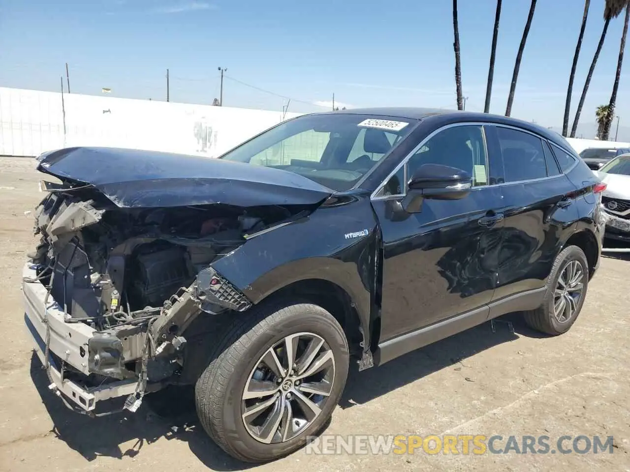 1 Photograph of a damaged car JTEAAAAH2MJ052446 TOYOTA VENZA 2021