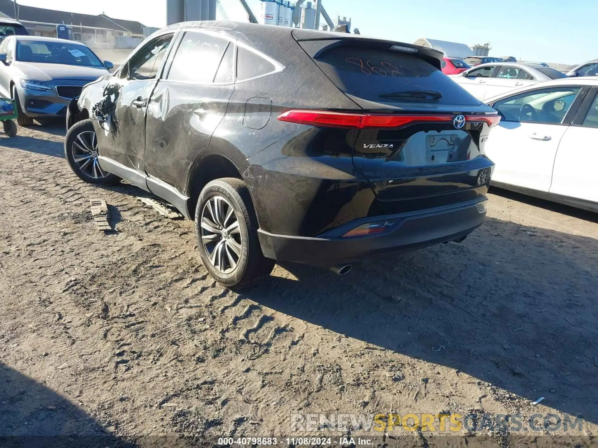 3 Photograph of a damaged car JTEAAAAH2MJ070929 TOYOTA VENZA 2021