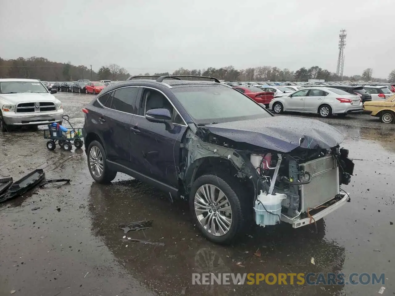 1 Photograph of a damaged car JTEAAAAH2MJ083034 TOYOTA VENZA 2021