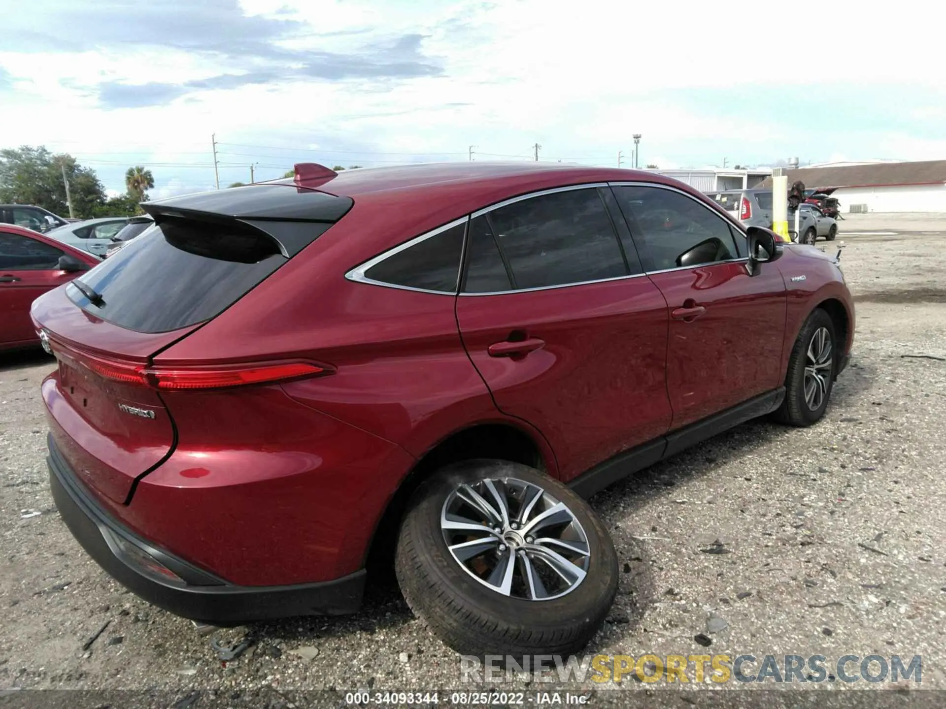 4 Photograph of a damaged car JTEAAAAH2MJ083065 TOYOTA VENZA 2021