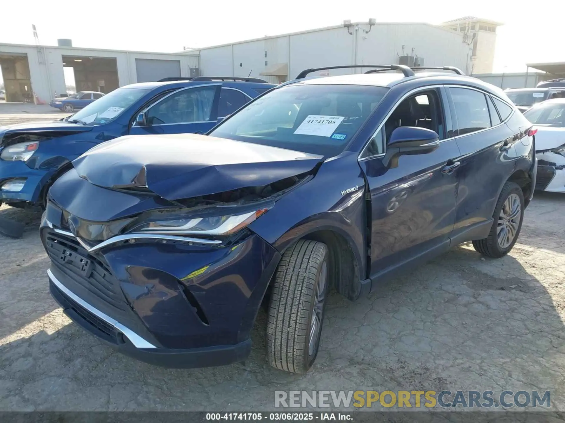 2 Photograph of a damaged car JTEAAAAH3MJ005992 TOYOTA VENZA 2021