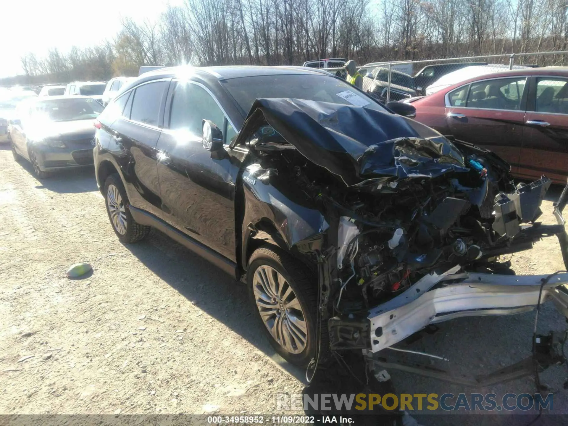 1 Photograph of a damaged car JTEAAAAH3MJ006673 TOYOTA VENZA 2021