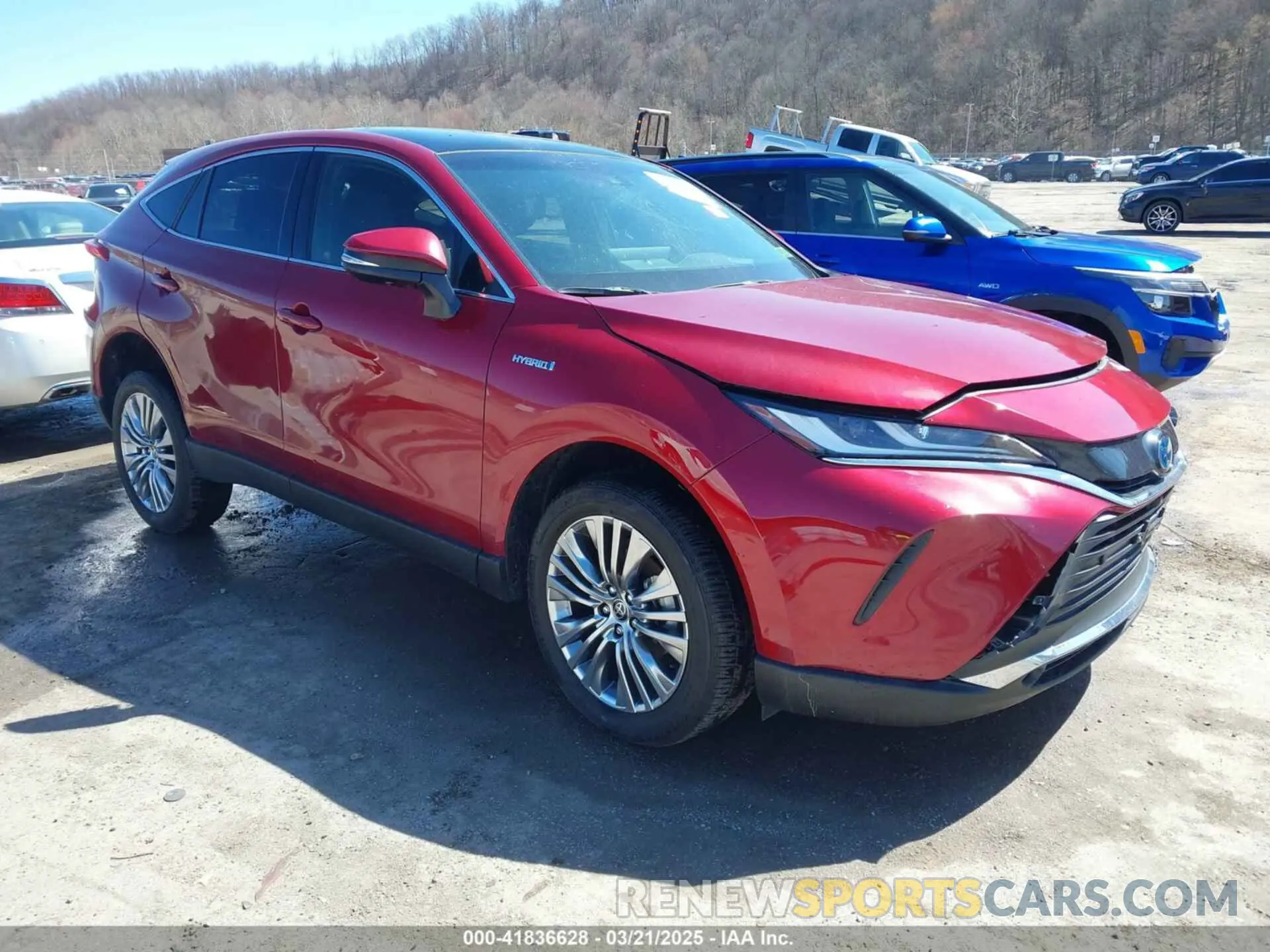 1 Photograph of a damaged car JTEAAAAH3MJ076612 TOYOTA VENZA 2021