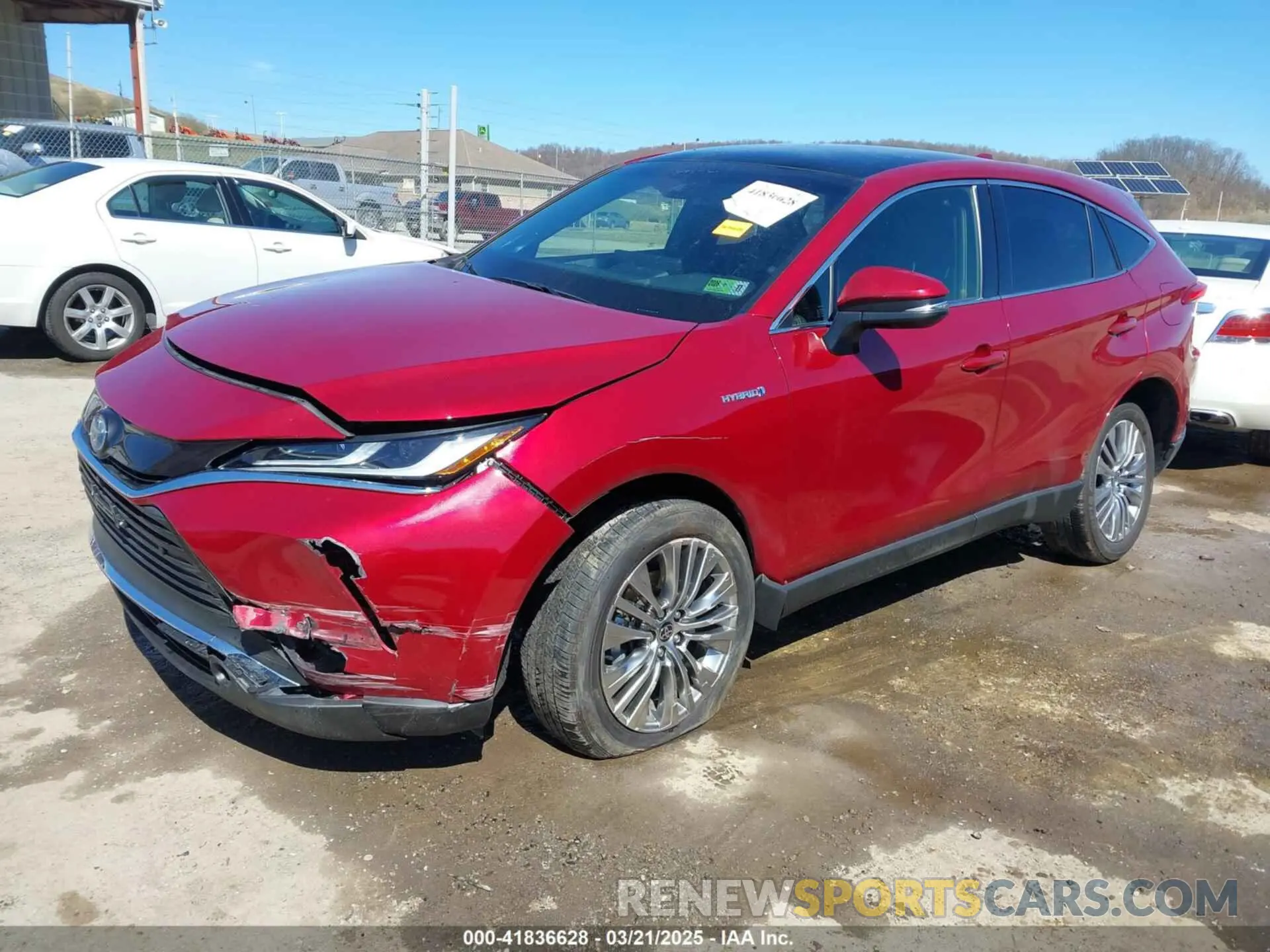 2 Photograph of a damaged car JTEAAAAH3MJ076612 TOYOTA VENZA 2021