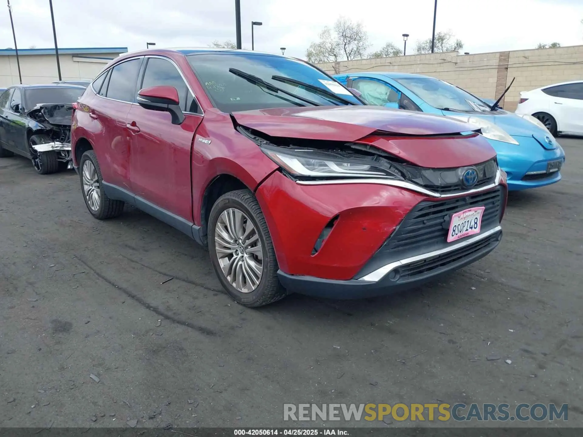 1 Photograph of a damaged car JTEAAAAH4MJ004978 TOYOTA VENZA 2021