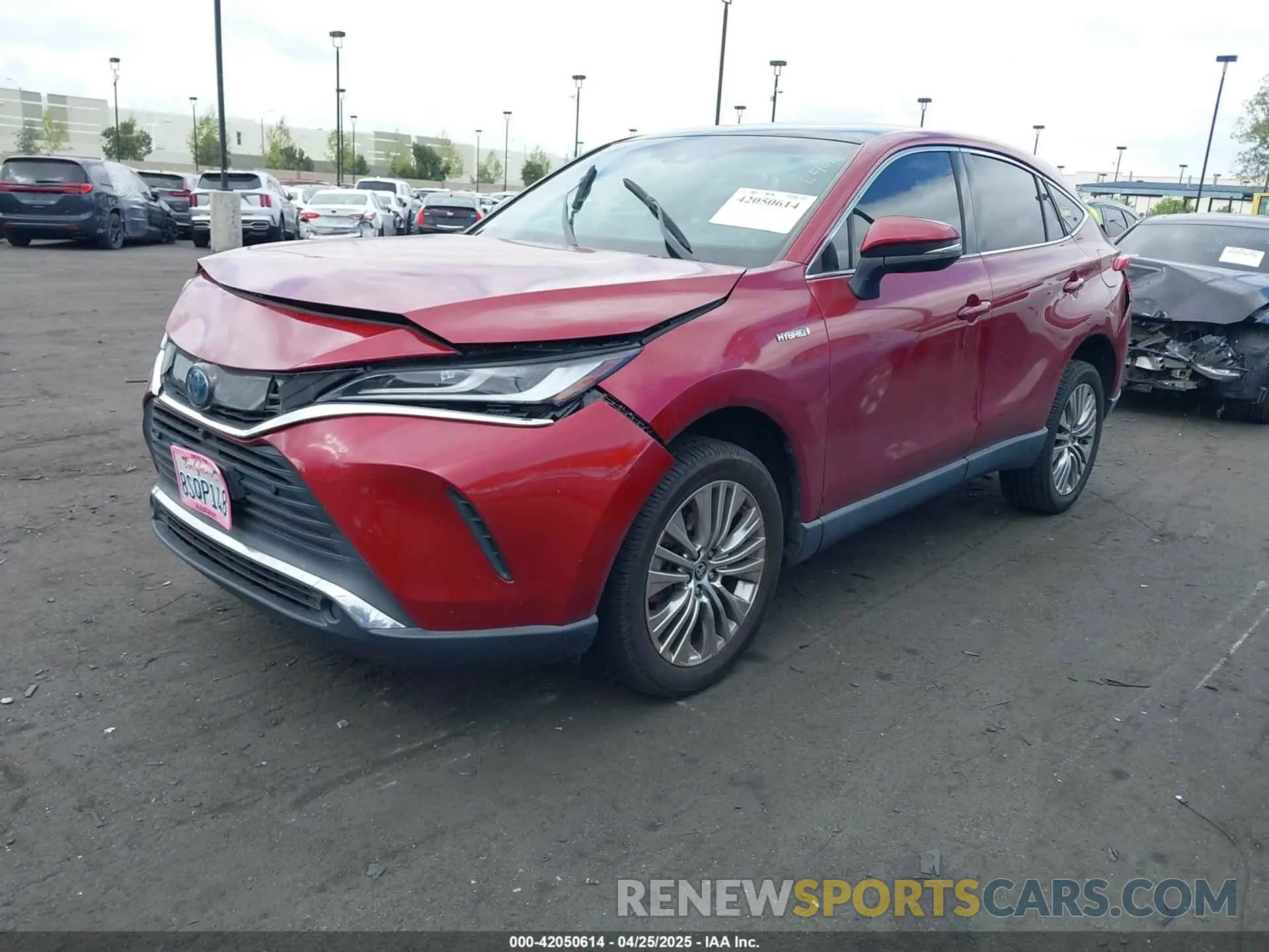 2 Photograph of a damaged car JTEAAAAH4MJ004978 TOYOTA VENZA 2021