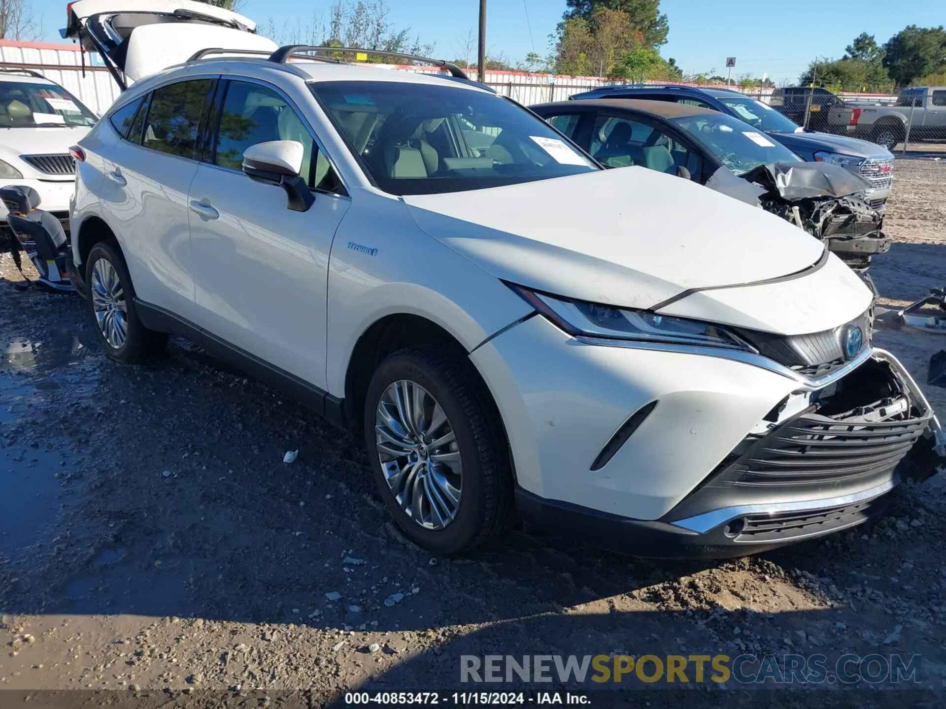 1 Photograph of a damaged car JTEAAAAH4MJ054716 TOYOTA VENZA 2021