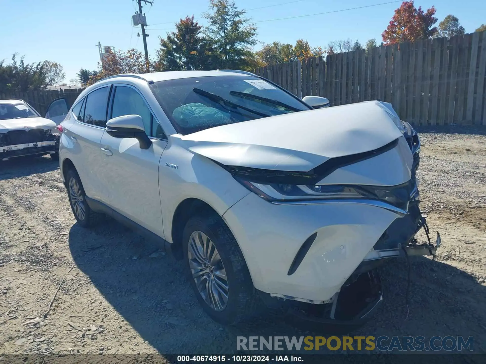 1 Photograph of a damaged car JTEAAAAH4MJ080877 TOYOTA VENZA 2021