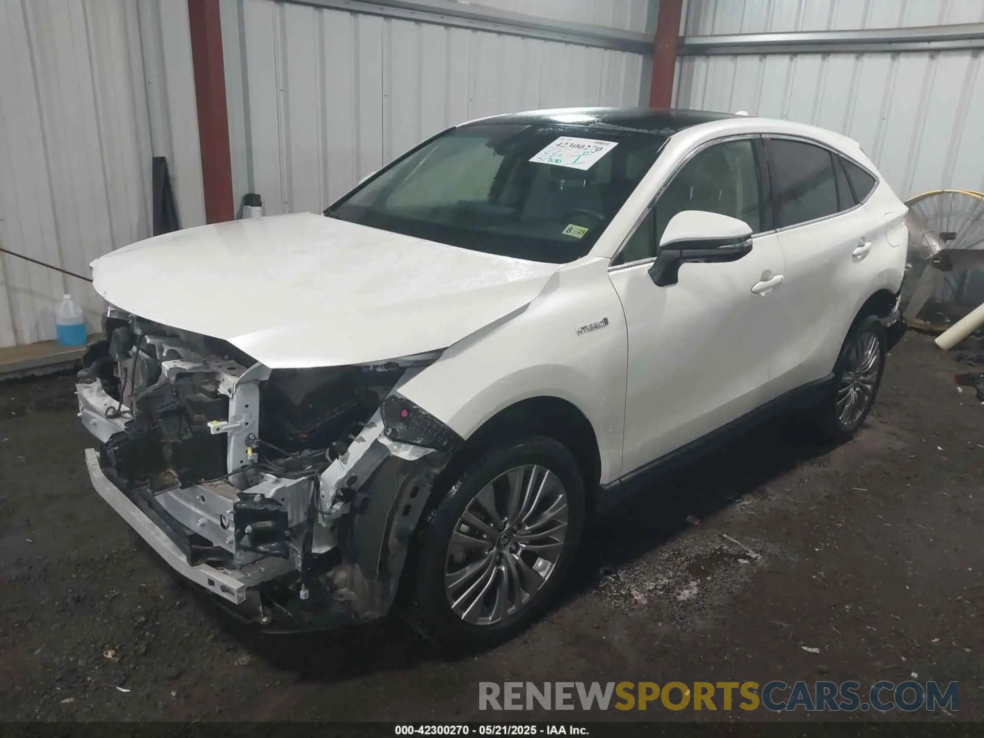 2 Photograph of a damaged car JTEAAAAH5MJ010949 TOYOTA VENZA 2021