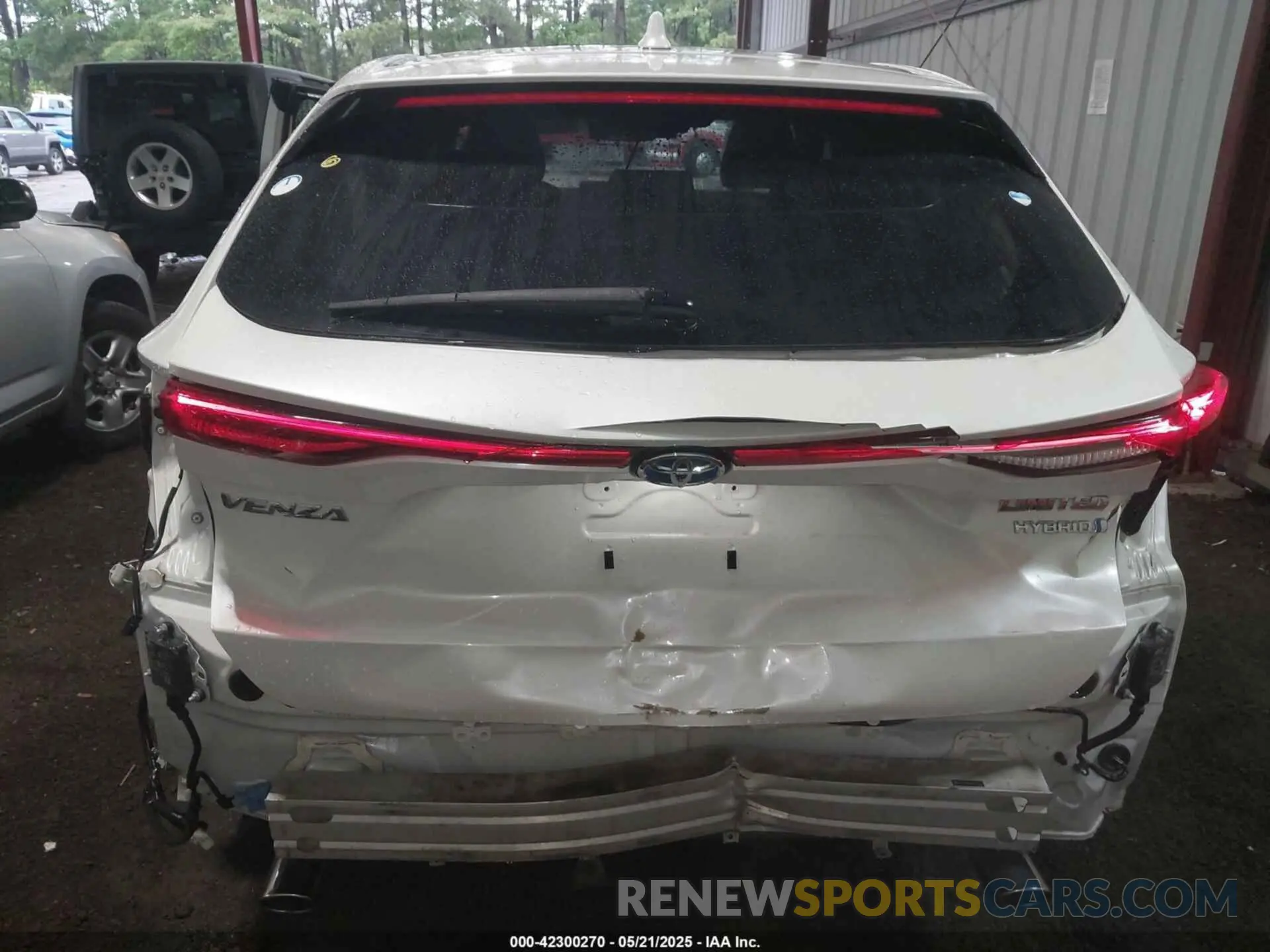 6 Photograph of a damaged car JTEAAAAH5MJ010949 TOYOTA VENZA 2021