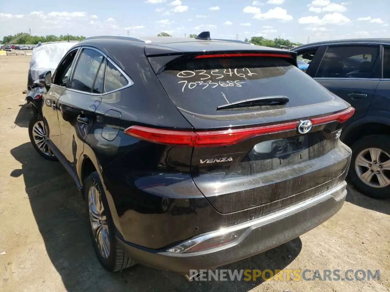 3 Photograph of a damaged car JTEAAAAH5MJ034717 TOYOTA VENZA 2021