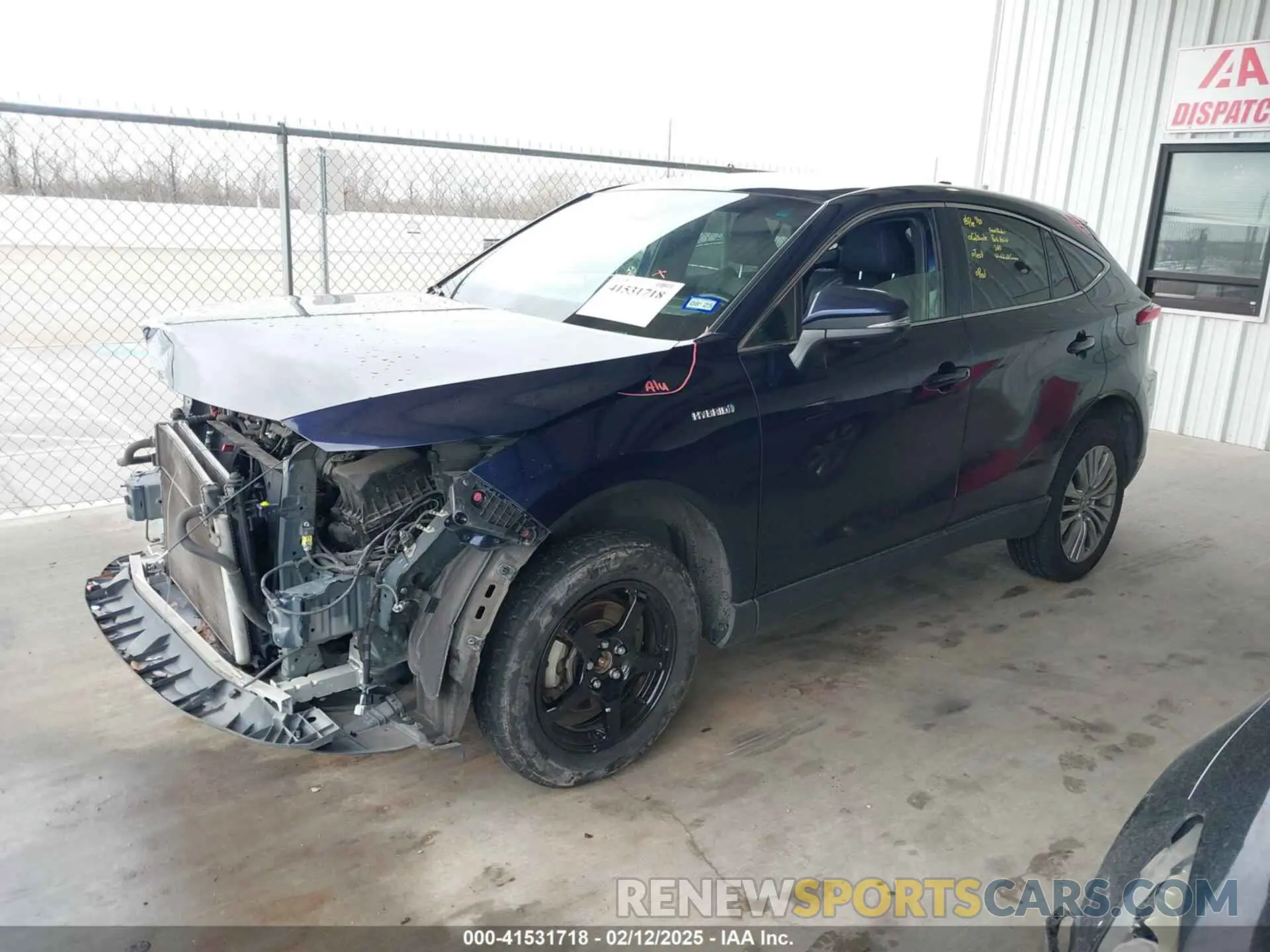 2 Photograph of a damaged car JTEAAAAH7MJ008247 TOYOTA VENZA 2021