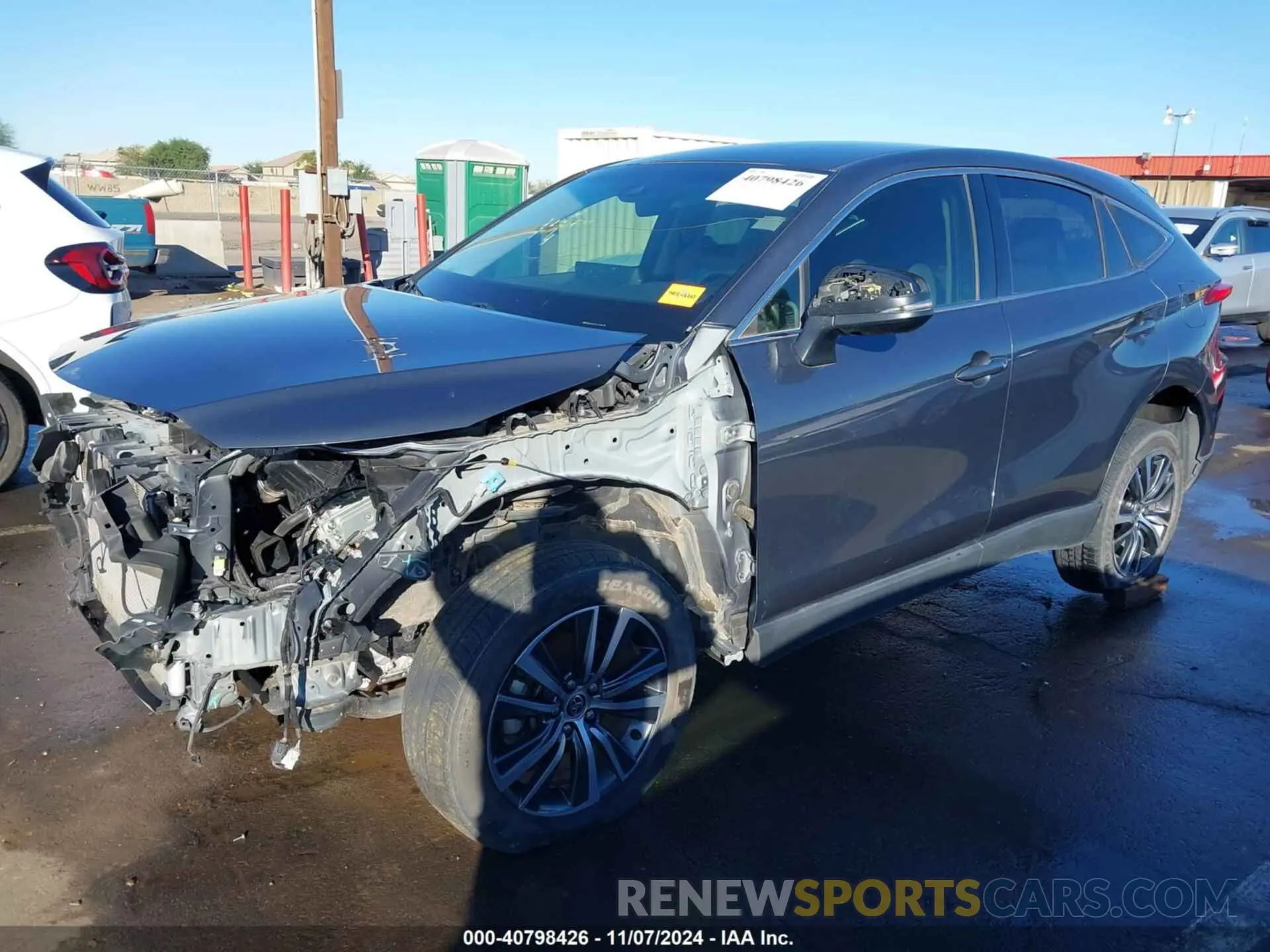 2 Photograph of a damaged car JTEAAAAH7MJ012394 TOYOTA VENZA 2021