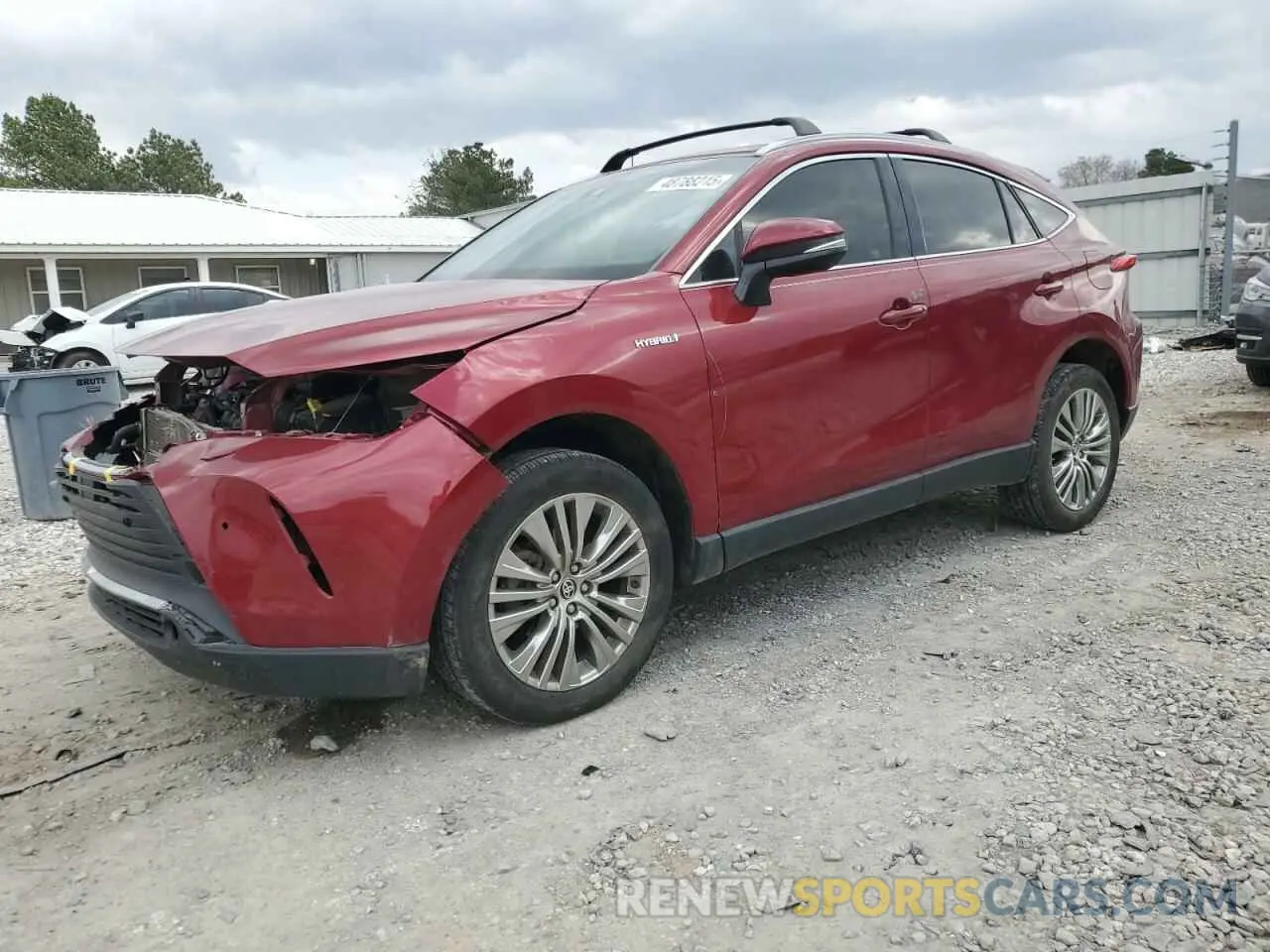 1 Photograph of a damaged car JTEAAAAH7MJ043578 TOYOTA VENZA 2021