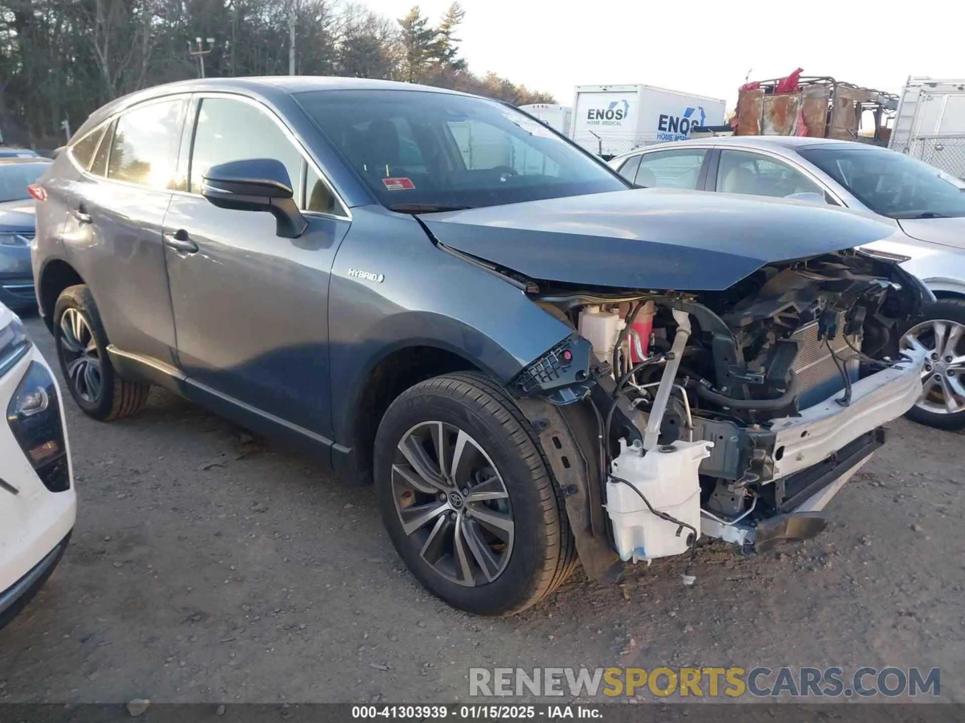 1 Photograph of a damaged car JTEAAAAH7MJ054564 TOYOTA VENZA 2021