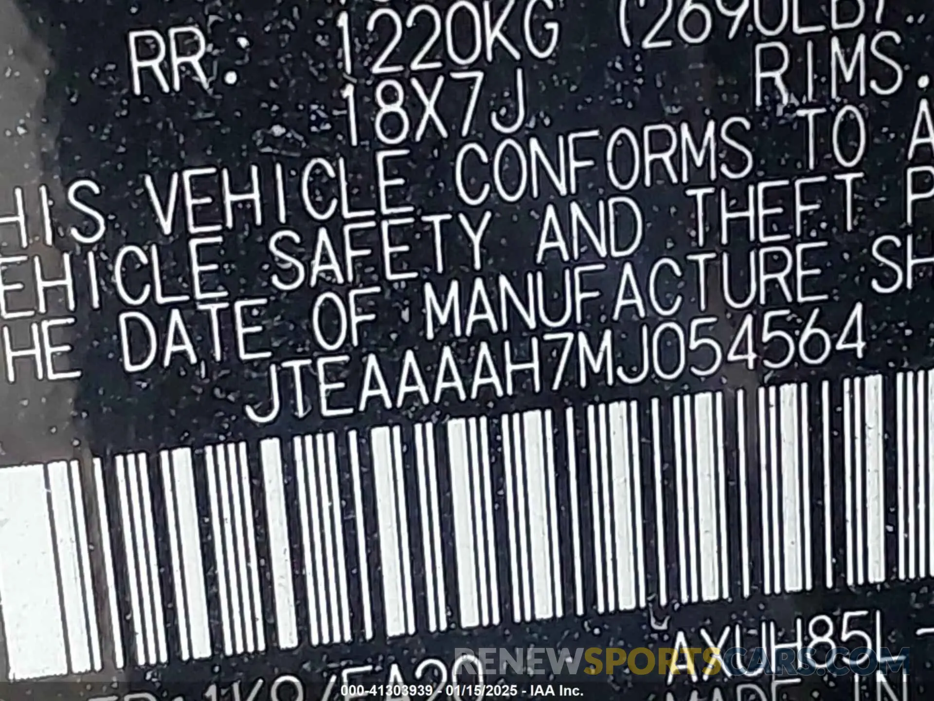 9 Photograph of a damaged car JTEAAAAH7MJ054564 TOYOTA VENZA 2021