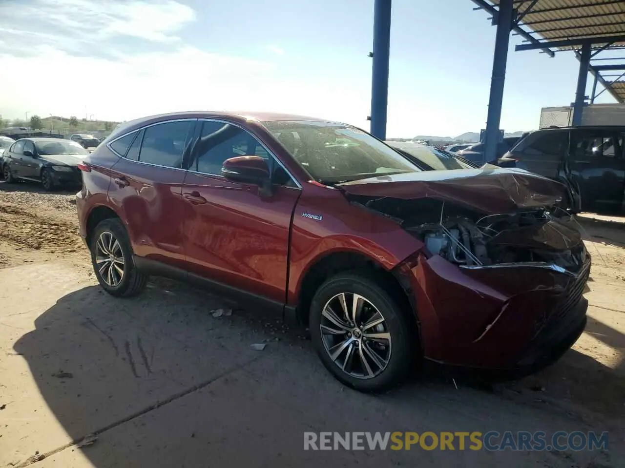 4 Photograph of a damaged car JTEAAAAH7MJ081702 TOYOTA VENZA 2021