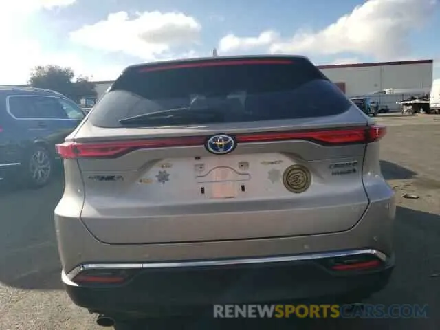 6 Photograph of a damaged car JTEAAAAH8MJ003459 TOYOTA VENZA 2021