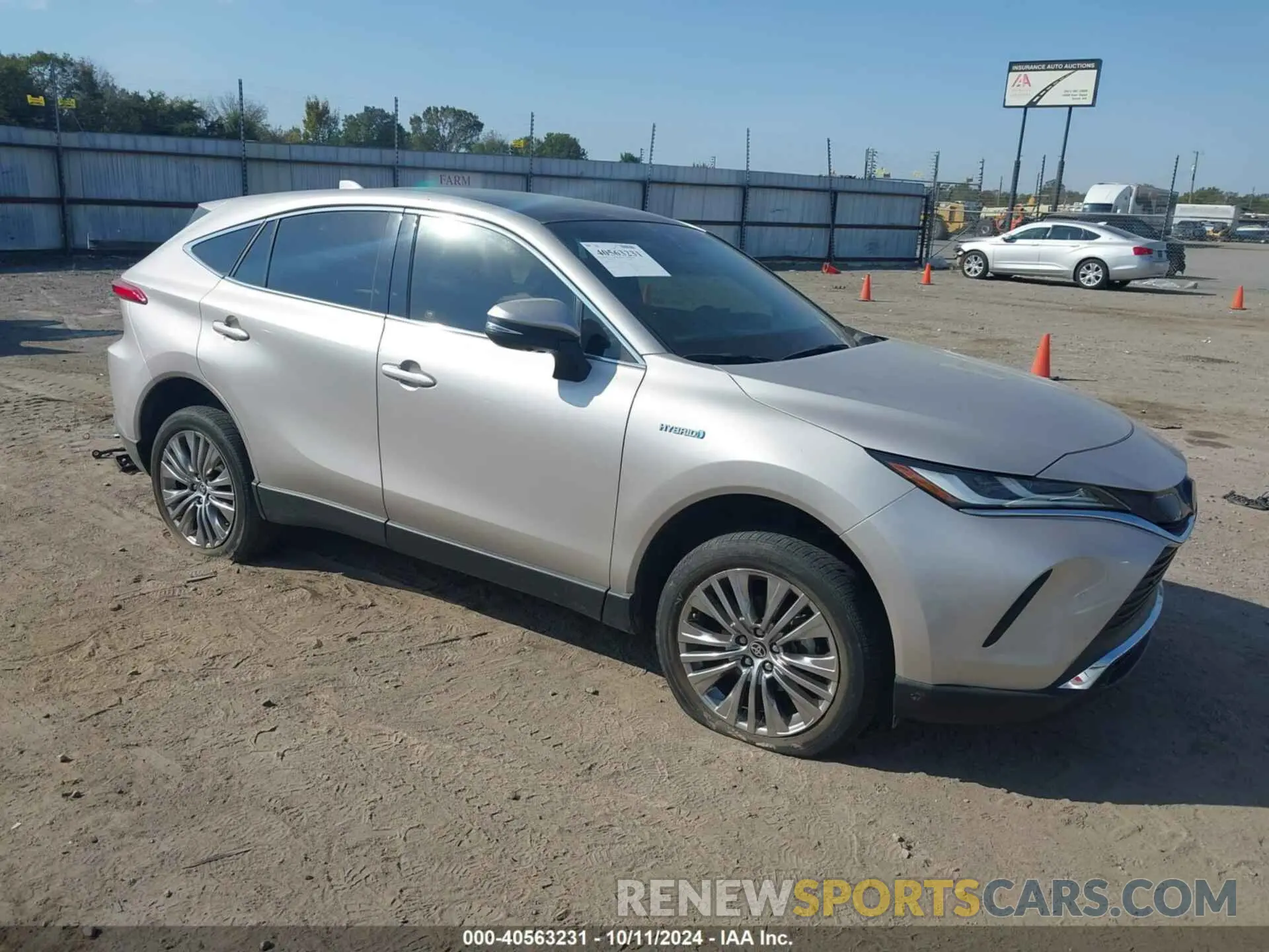 1 Photograph of a damaged car JTEAAAAH8MJ023422 TOYOTA VENZA 2021