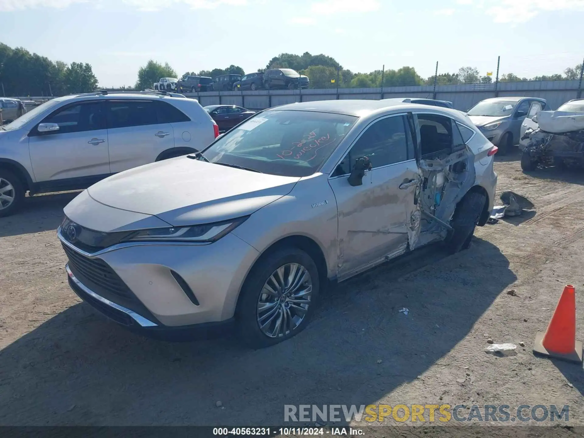 2 Photograph of a damaged car JTEAAAAH8MJ023422 TOYOTA VENZA 2021