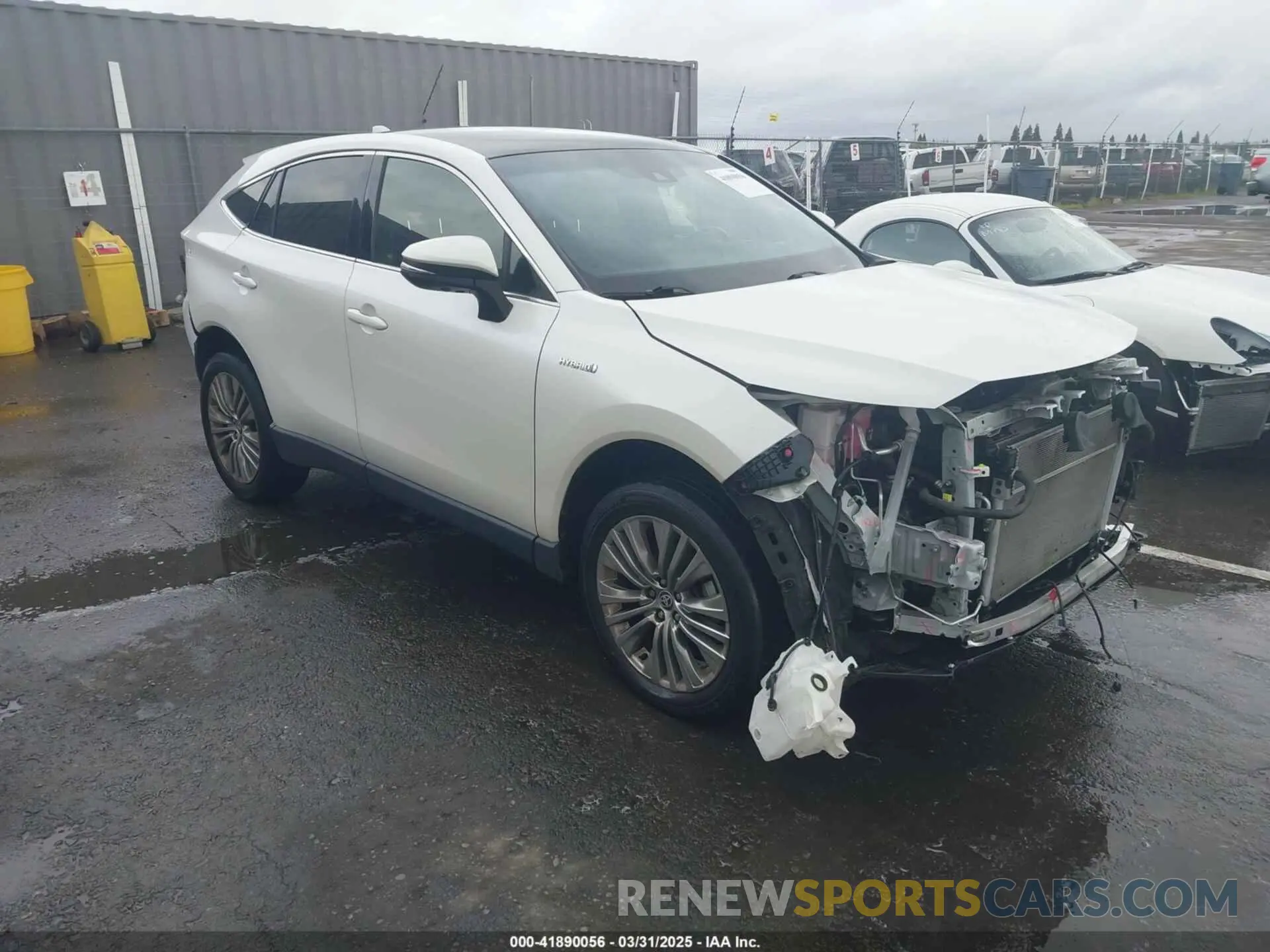 1 Photograph of a damaged car JTEAAAAH9MJ025535 TOYOTA VENZA 2021