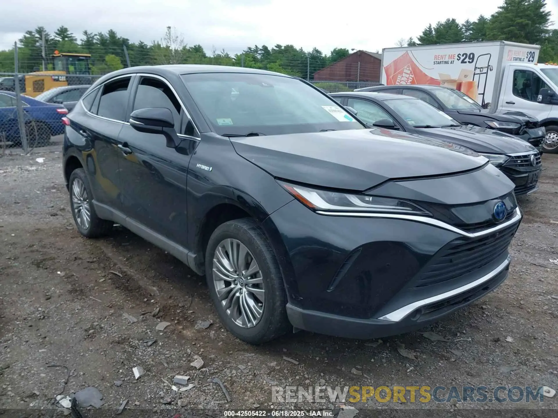 1 Photograph of a damaged car JTEAAAAH9MJ027723 TOYOTA VENZA 2021