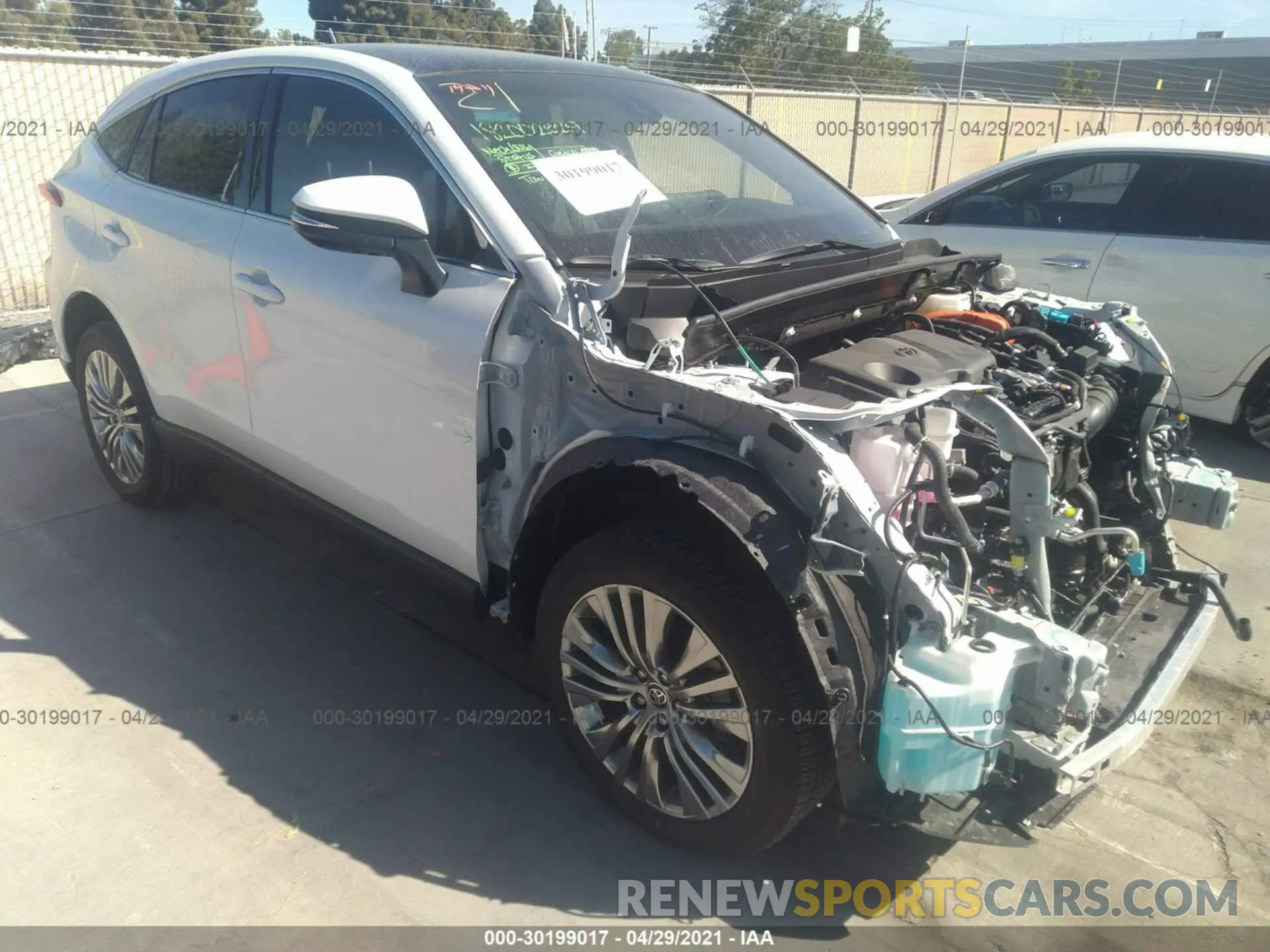 1 Photograph of a damaged car JTEAAAAHXMJ020182 TOYOTA VENZA 2021