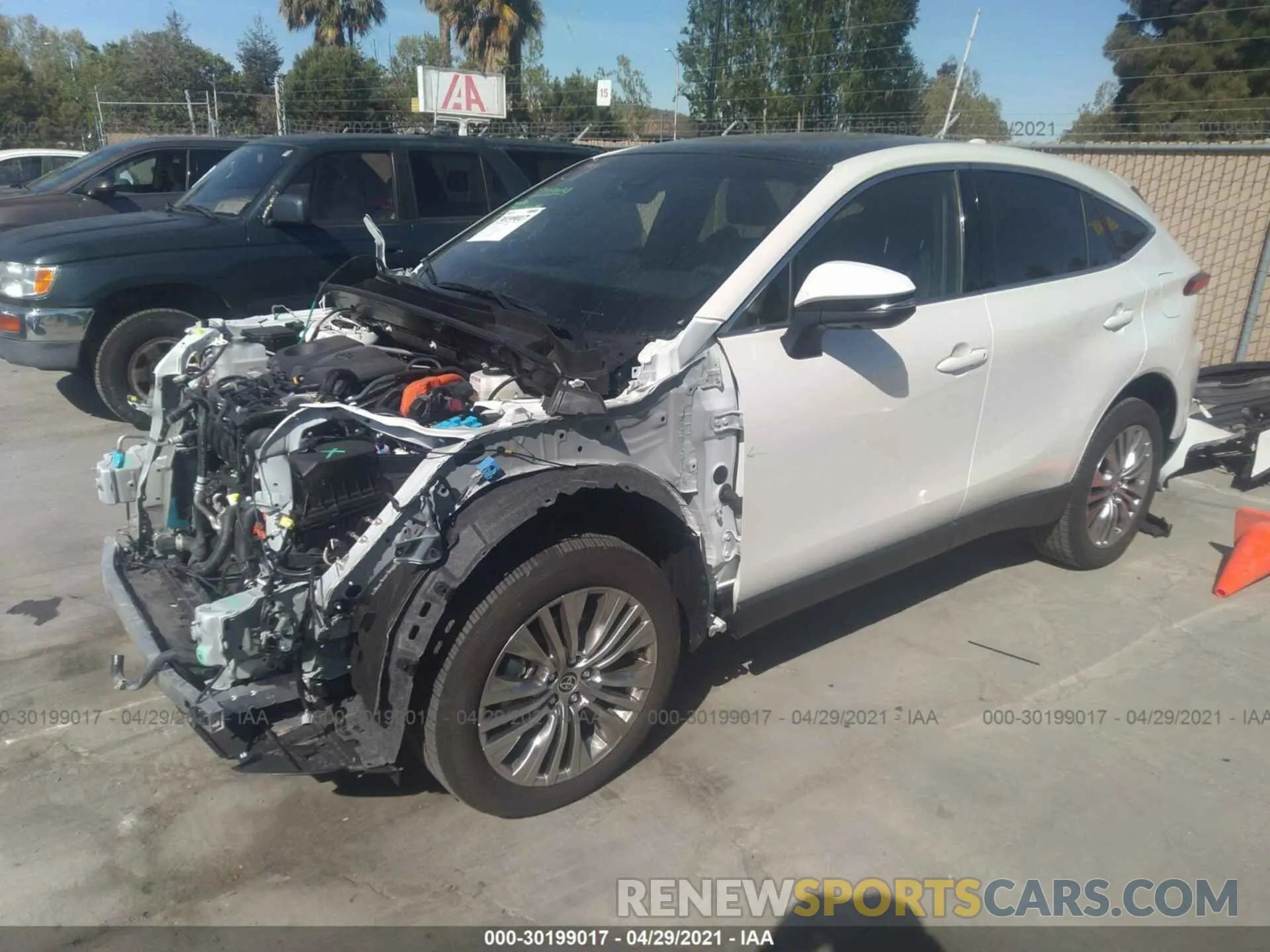 2 Photograph of a damaged car JTEAAAAHXMJ020182 TOYOTA VENZA 2021