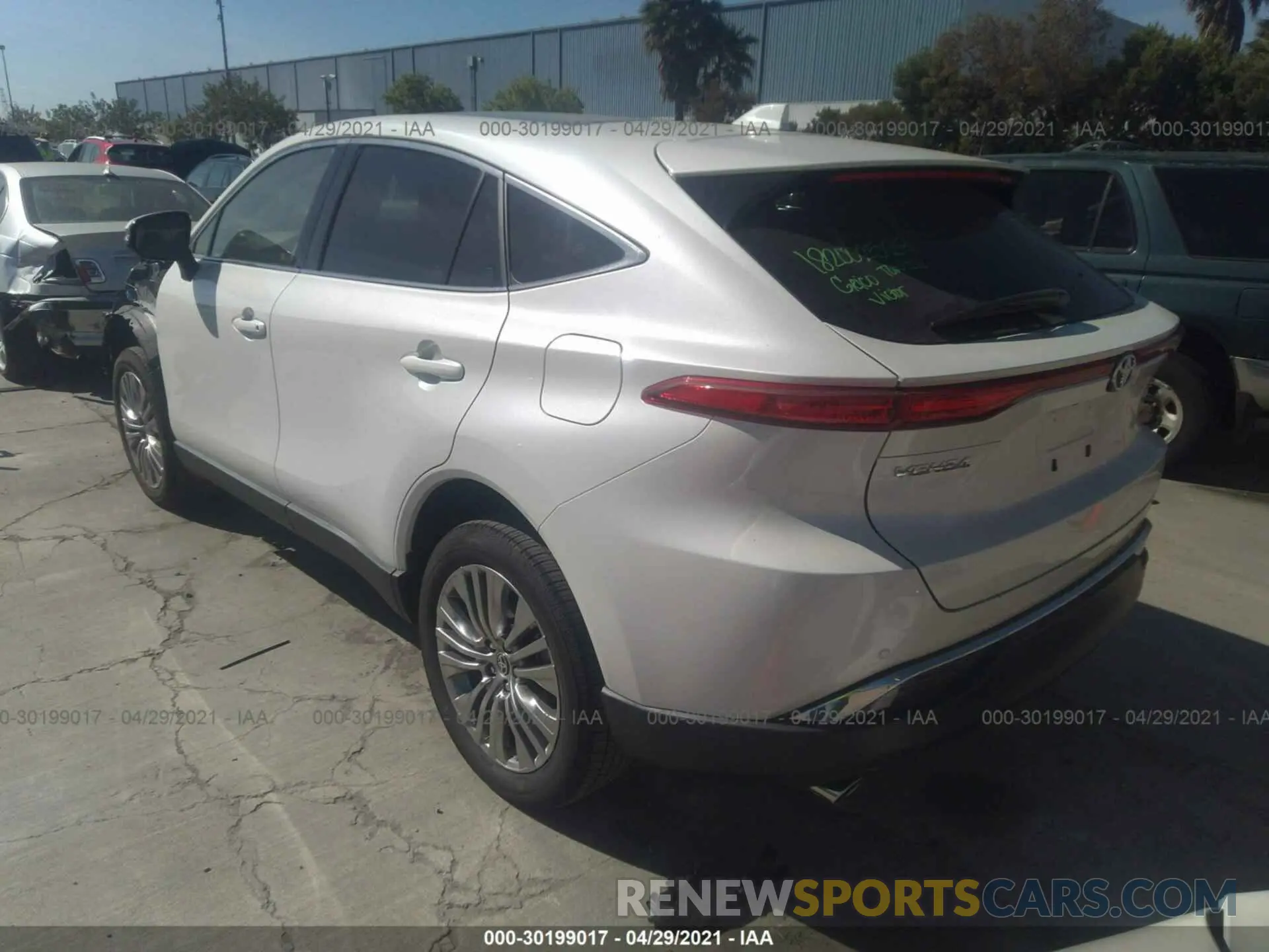 3 Photograph of a damaged car JTEAAAAHXMJ020182 TOYOTA VENZA 2021