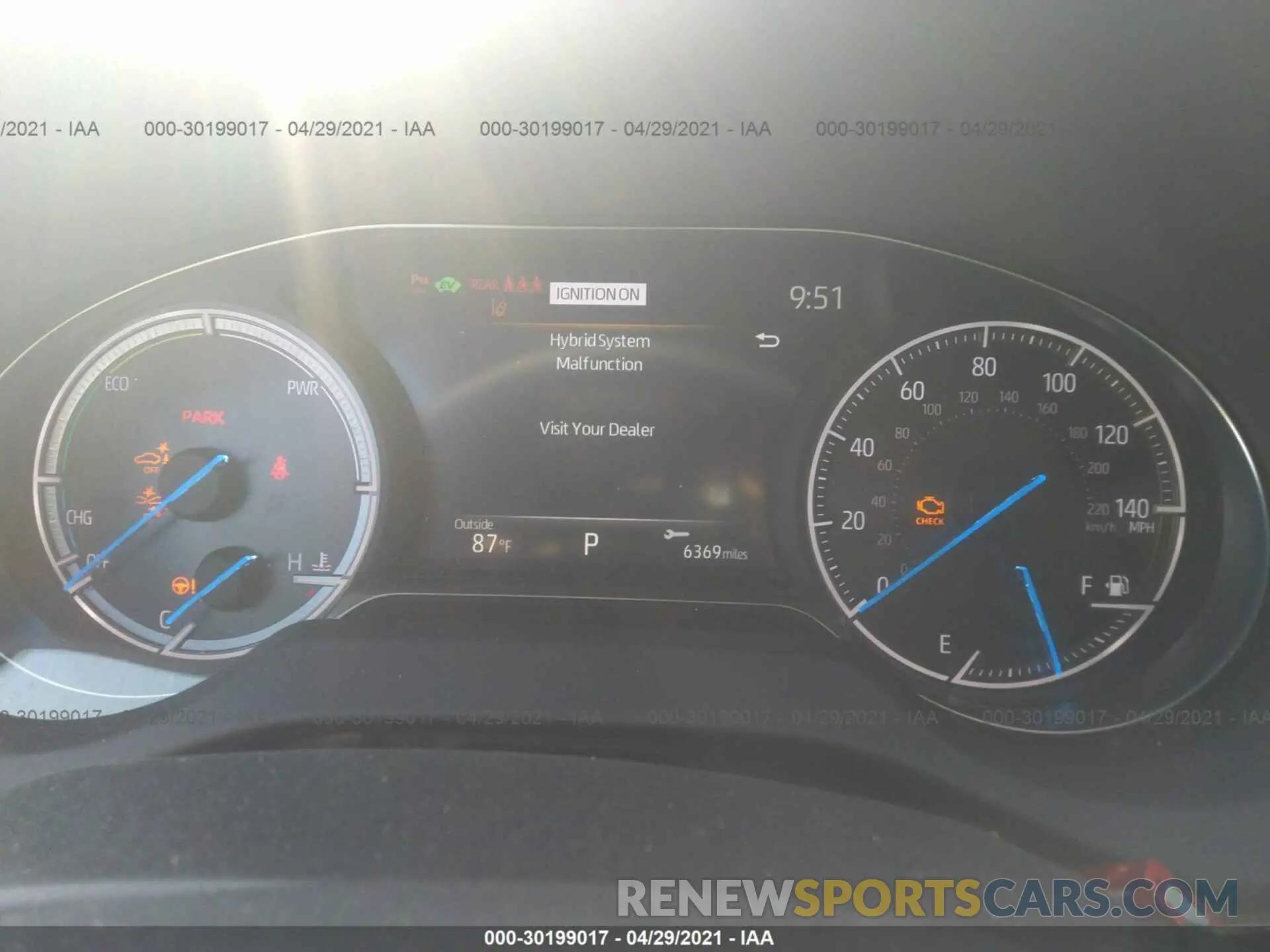 7 Photograph of a damaged car JTEAAAAHXMJ020182 TOYOTA VENZA 2021