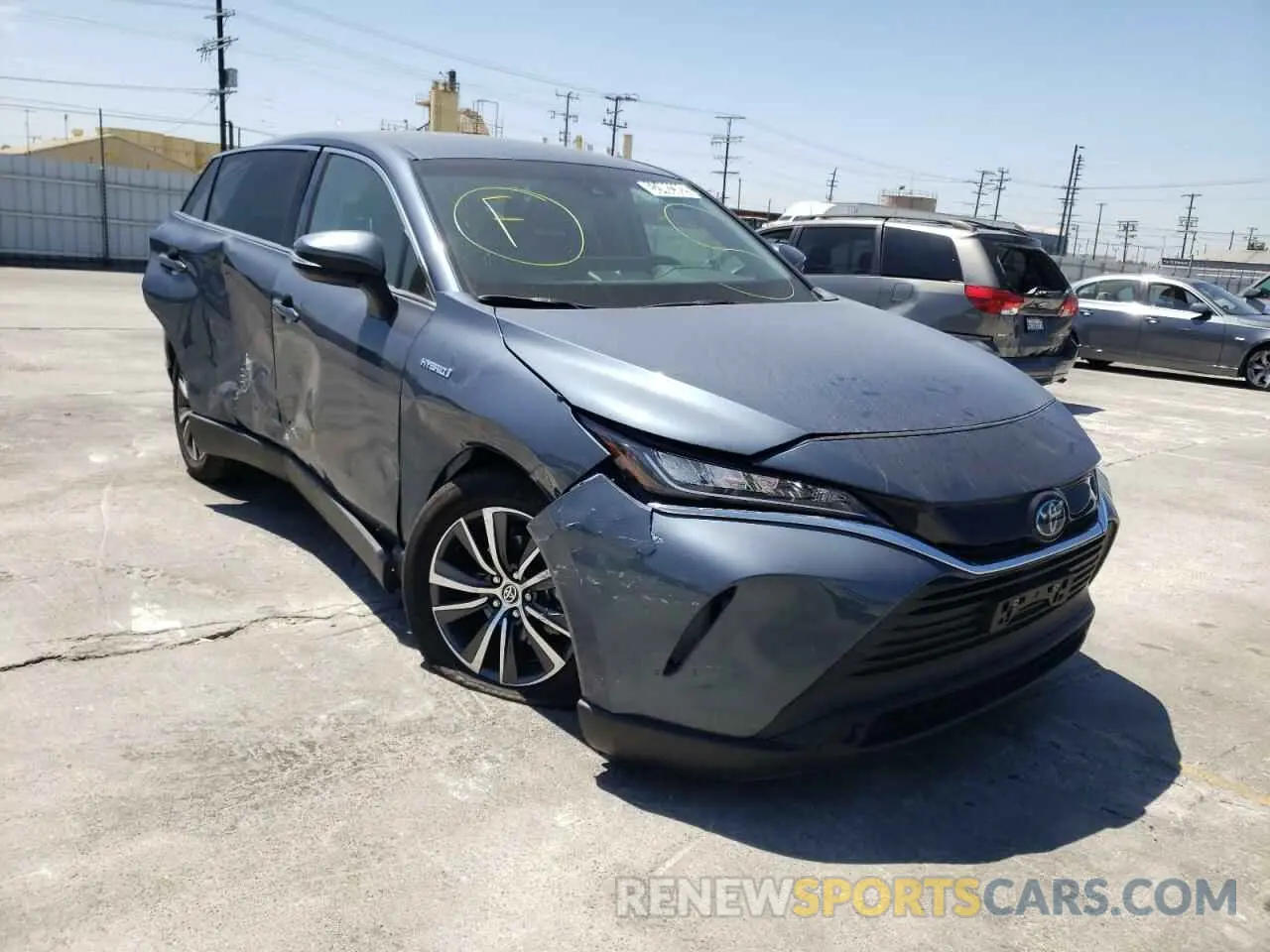 1 Фотография поврежденного автомобиля JTEAAAAHXMJ041470 TOYOTA VENZA 2021