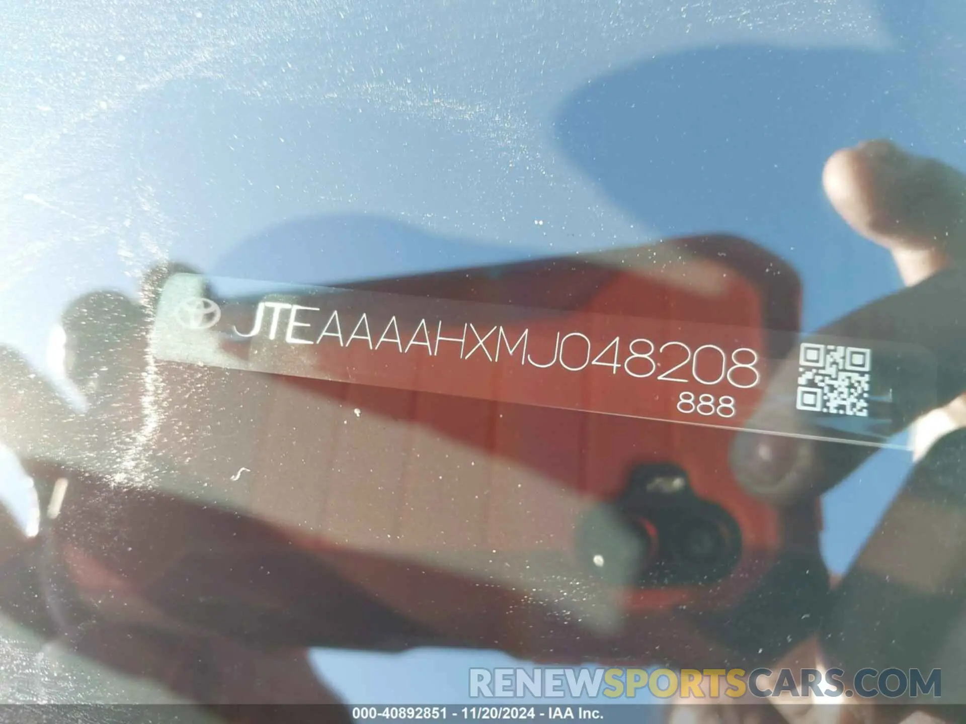 9 Фотография поврежденного автомобиля JTEAAAAHXMJ048208 TOYOTA VENZA 2021