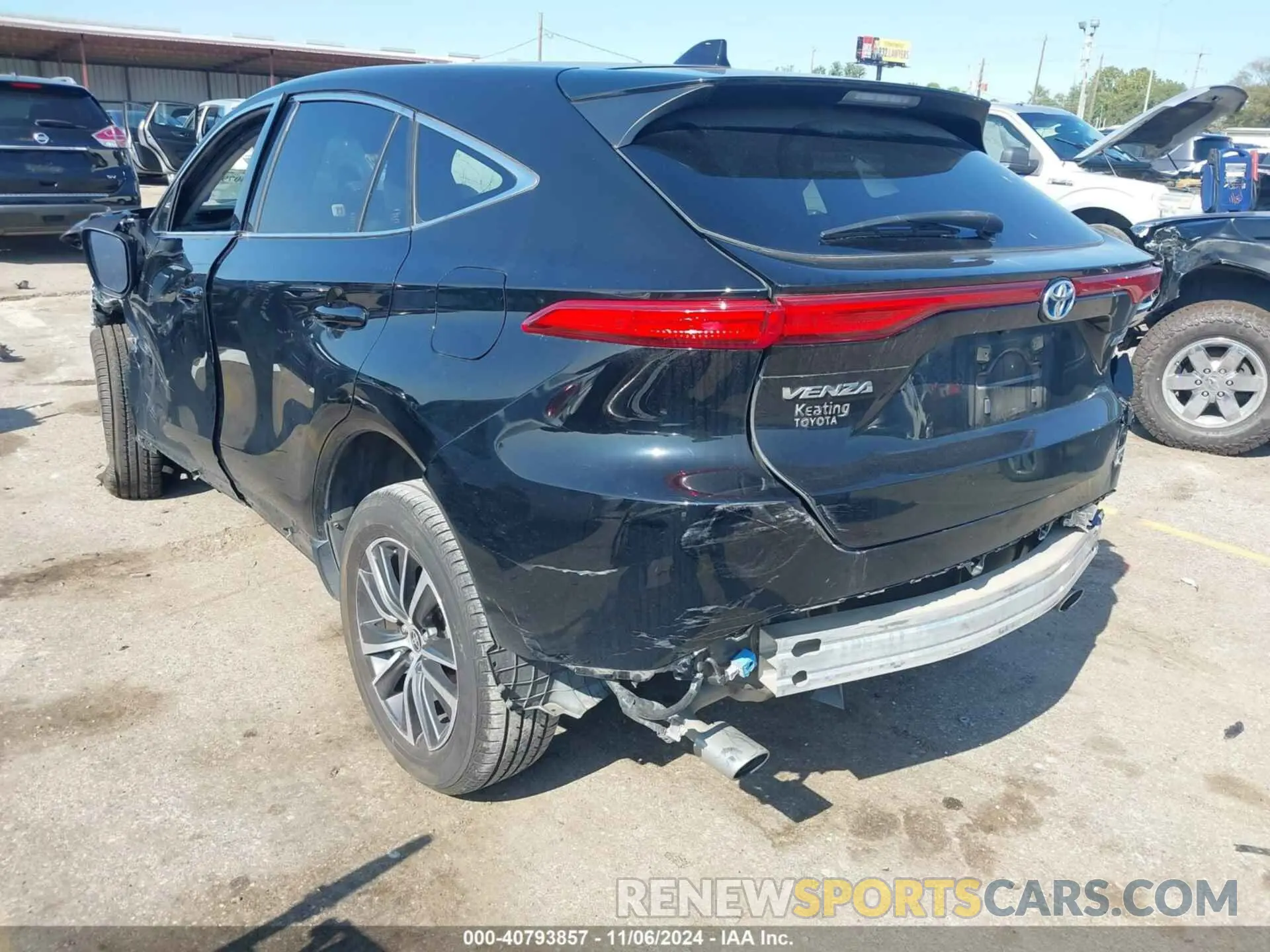 3 Photograph of a damaged car JTEAAAAHXMJ068488 TOYOTA VENZA 2021