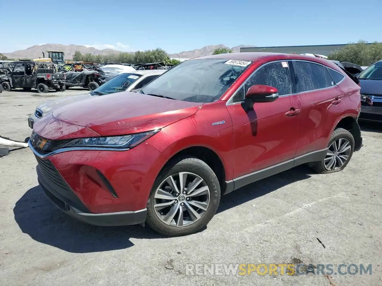 1 Photograph of a damaged car JTEAAAAHXMJ081418 TOYOTA VENZA 2021