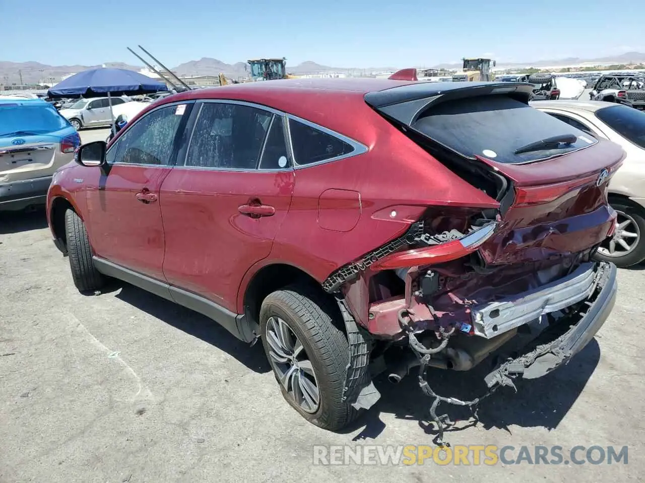 2 Photograph of a damaged car JTEAAAAHXMJ081418 TOYOTA VENZA 2021