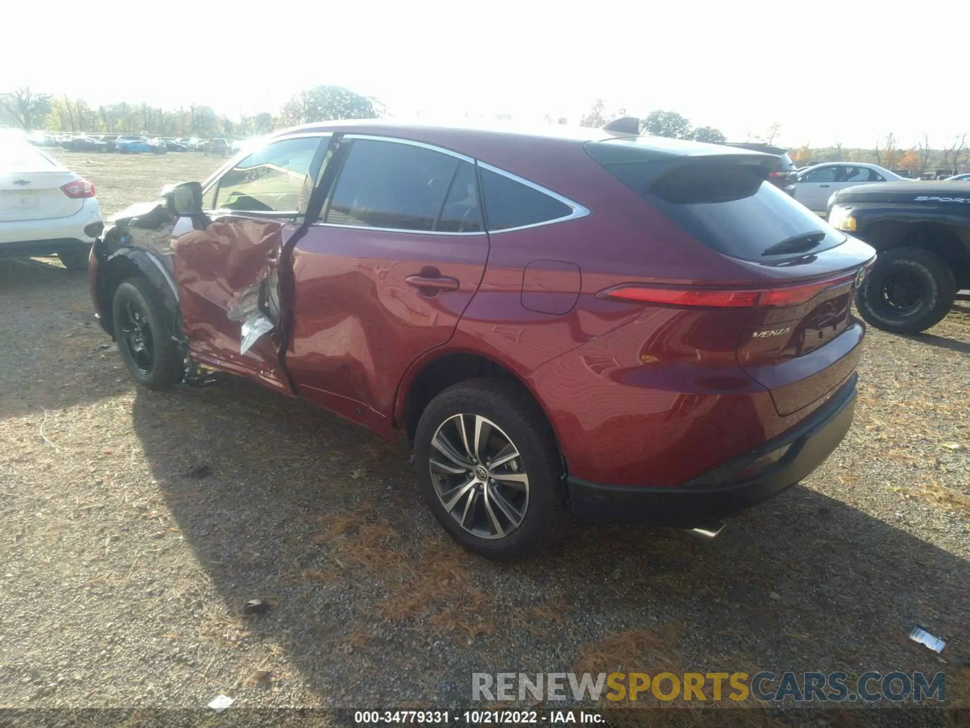 3 Фотография поврежденного автомобиля JTEAAAAH1NJ106563 TOYOTA VENZA 2022