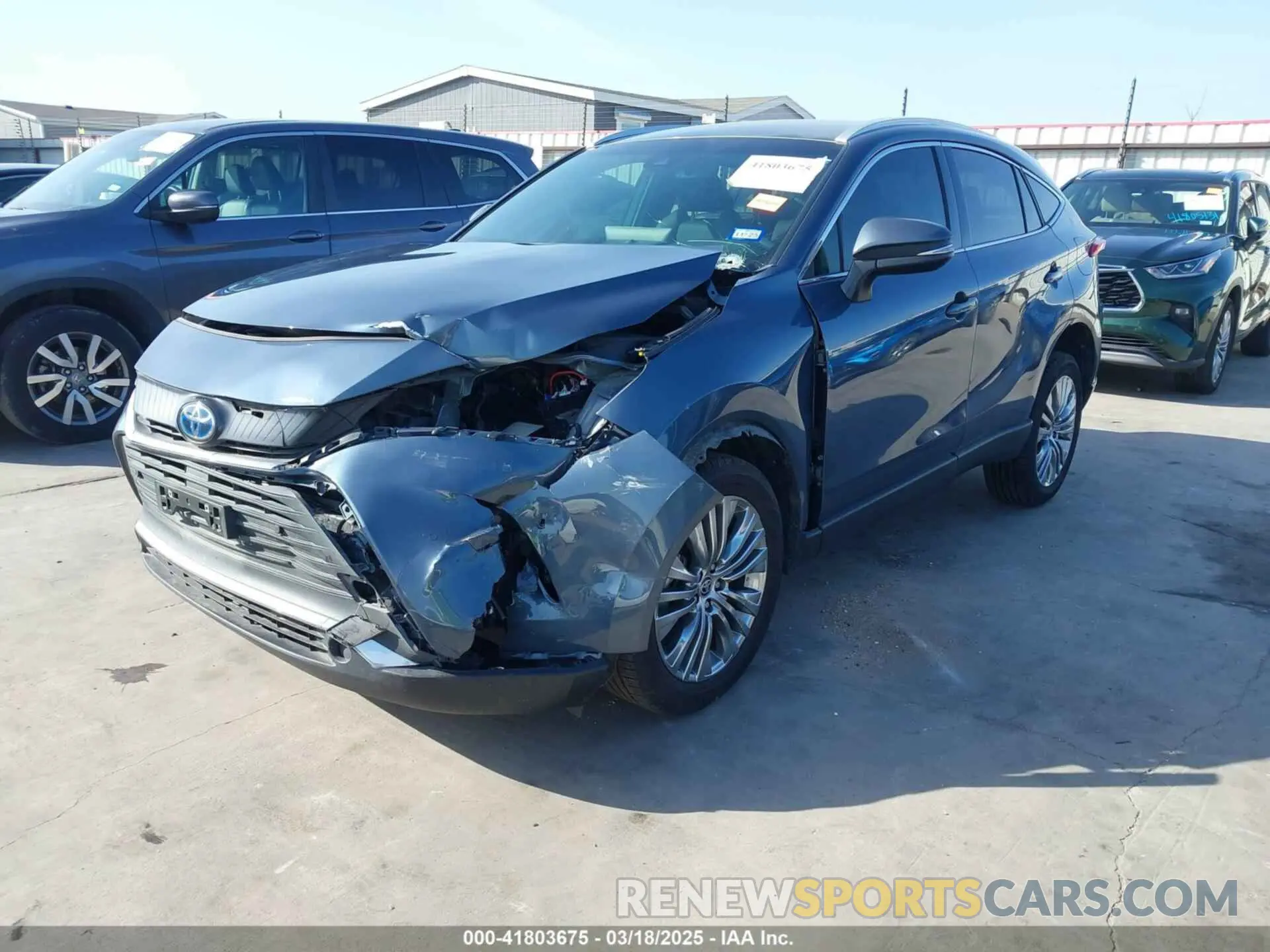 2 Photograph of a damaged car JTEAAAAH1NJ117577 TOYOTA VENZA 2022
