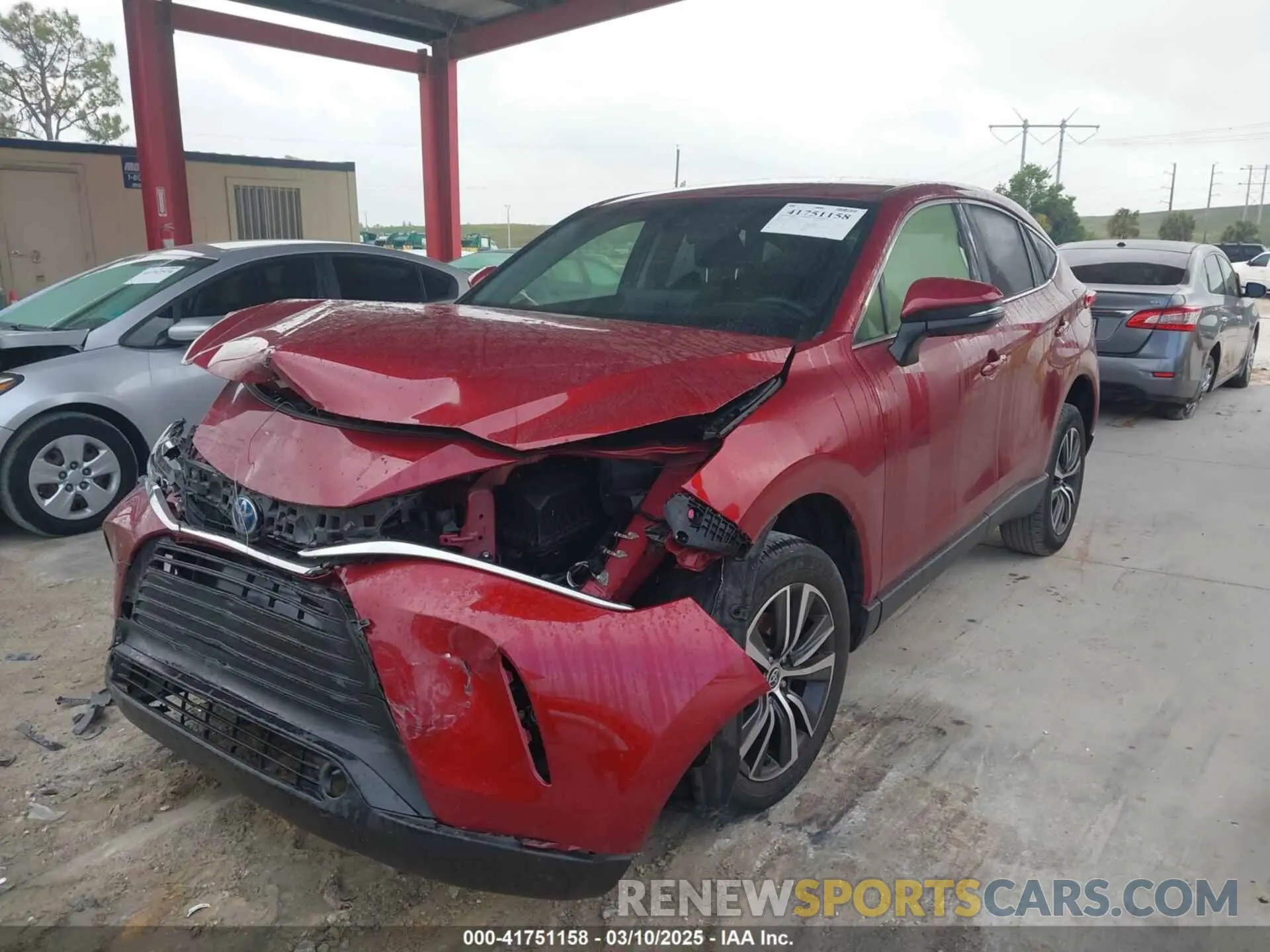 2 Фотография поврежденного автомобиля JTEAAAAH3NJ105740 TOYOTA VENZA 2022