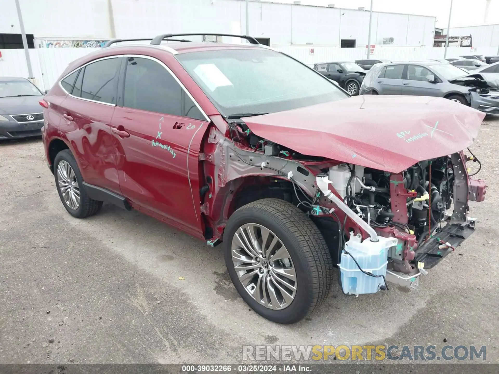 1 Photograph of a damaged car JTEAAAAH4PJ129709 TOYOTA VENZA 2023