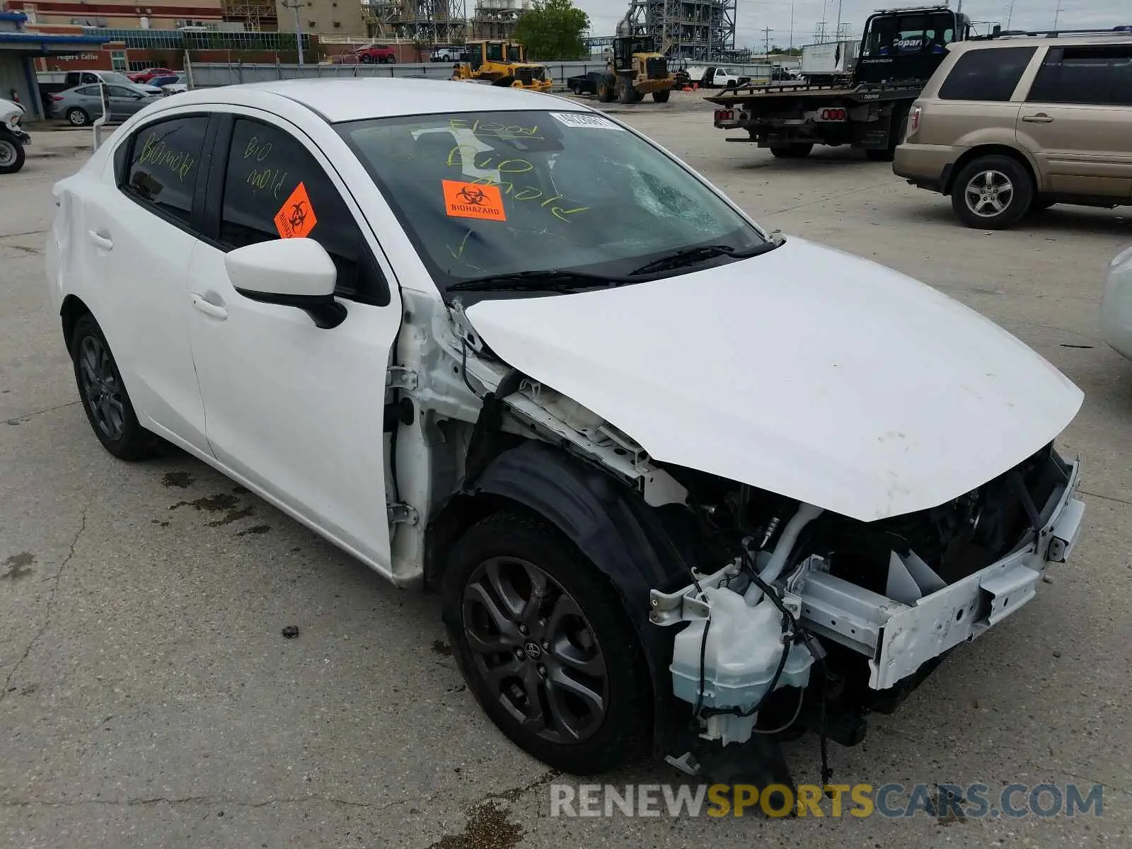 1 Photograph of a damaged car 3MYDLBYV0KY515336 TOYOTA YARIS 2019