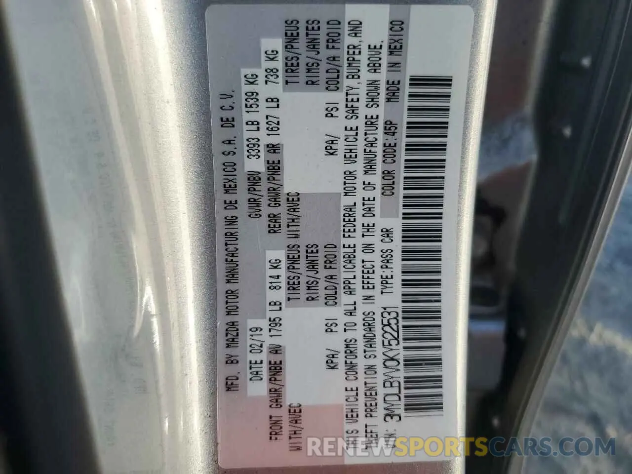 12 Photograph of a damaged car 3MYDLBYV0KY522531 TOYOTA YARIS 2019