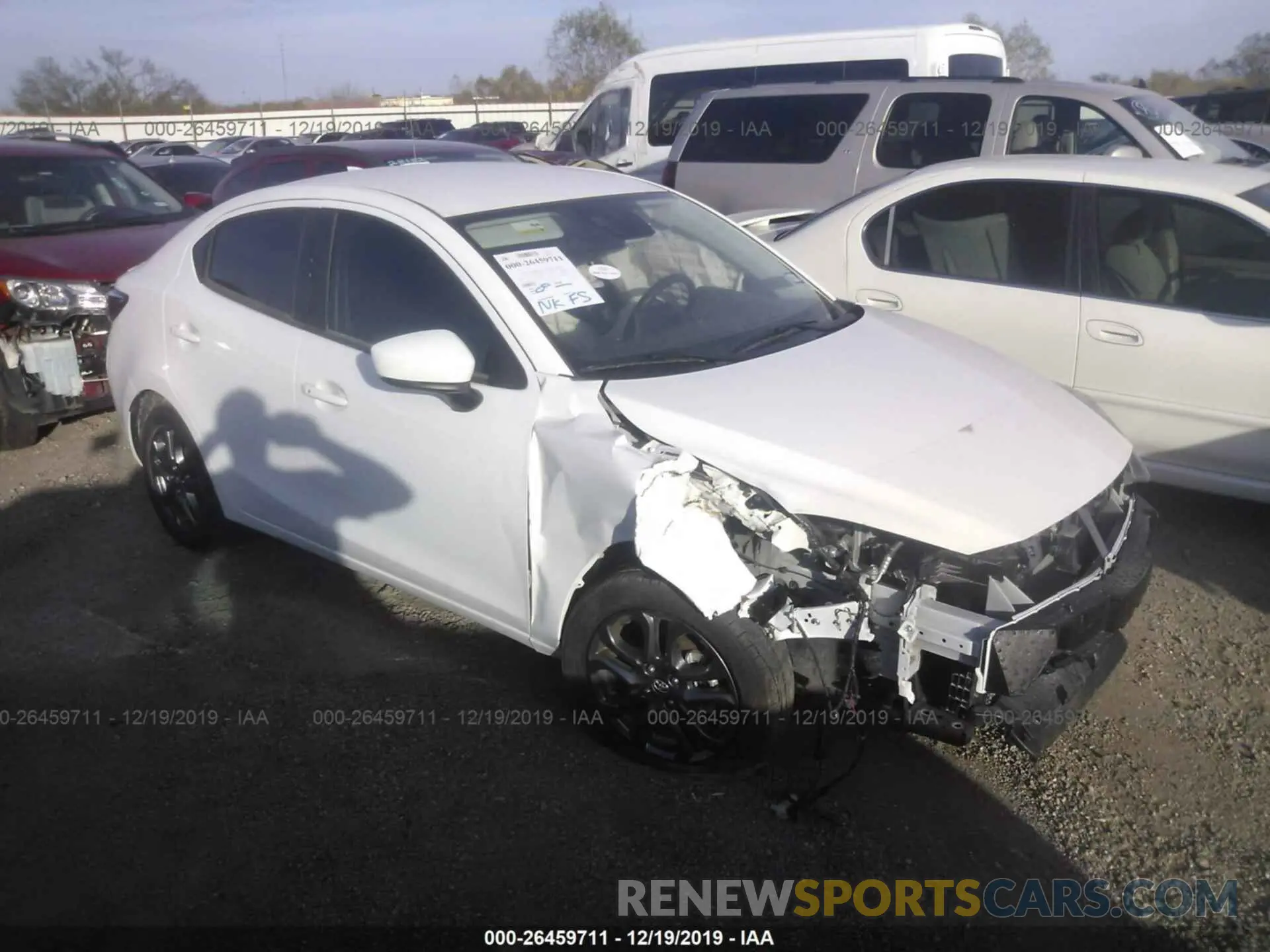 1 Photograph of a damaged car 3MYDLBYV1KY520819 TOYOTA YARIS 2019
