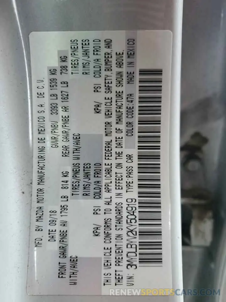 13 Photograph of a damaged car 3MYDLBYV2KY504919 TOYOTA YARIS 2019
