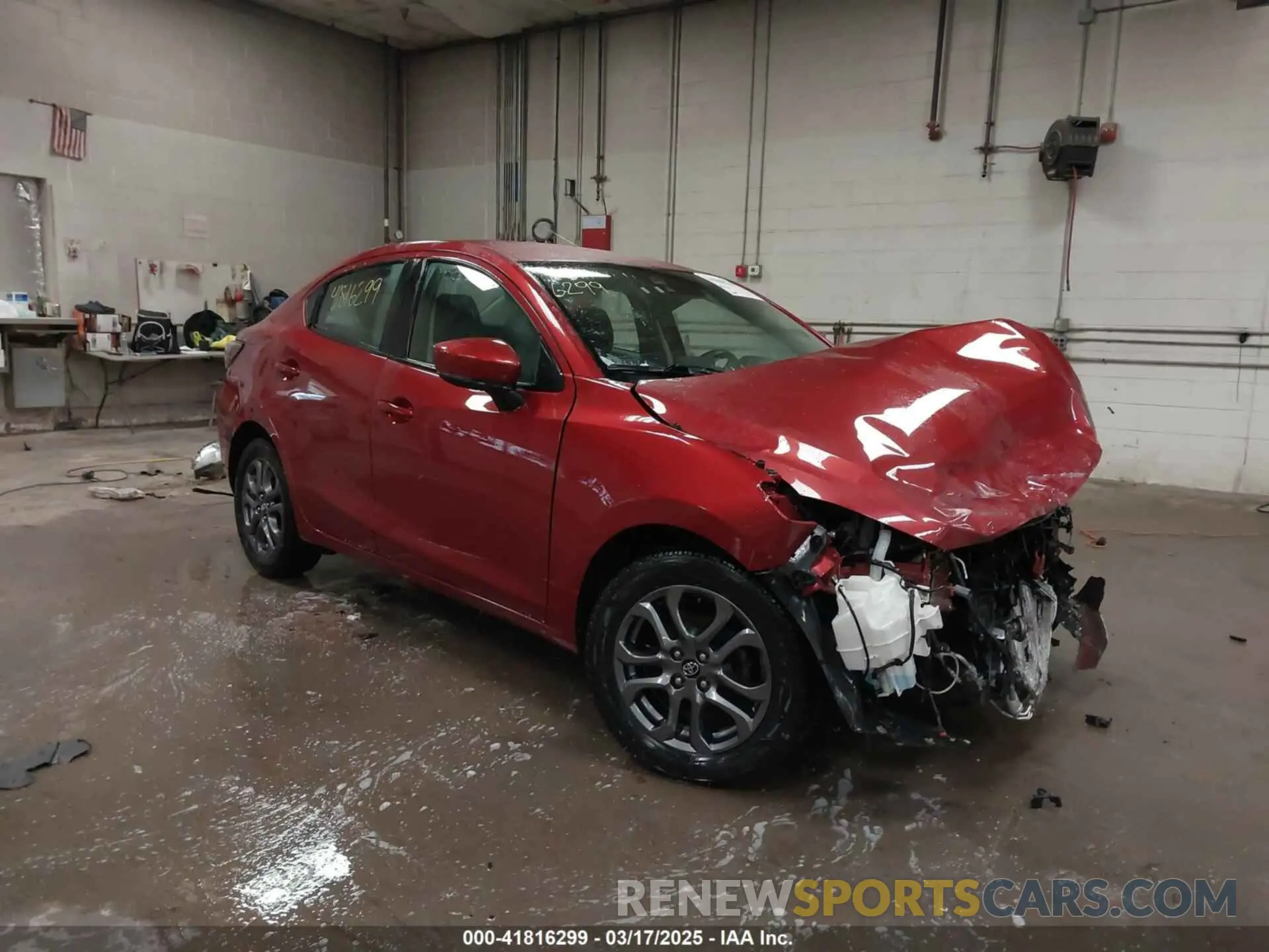 1 Photograph of a damaged car 3MYDLBYV2KY509893 TOYOTA YARIS 2019